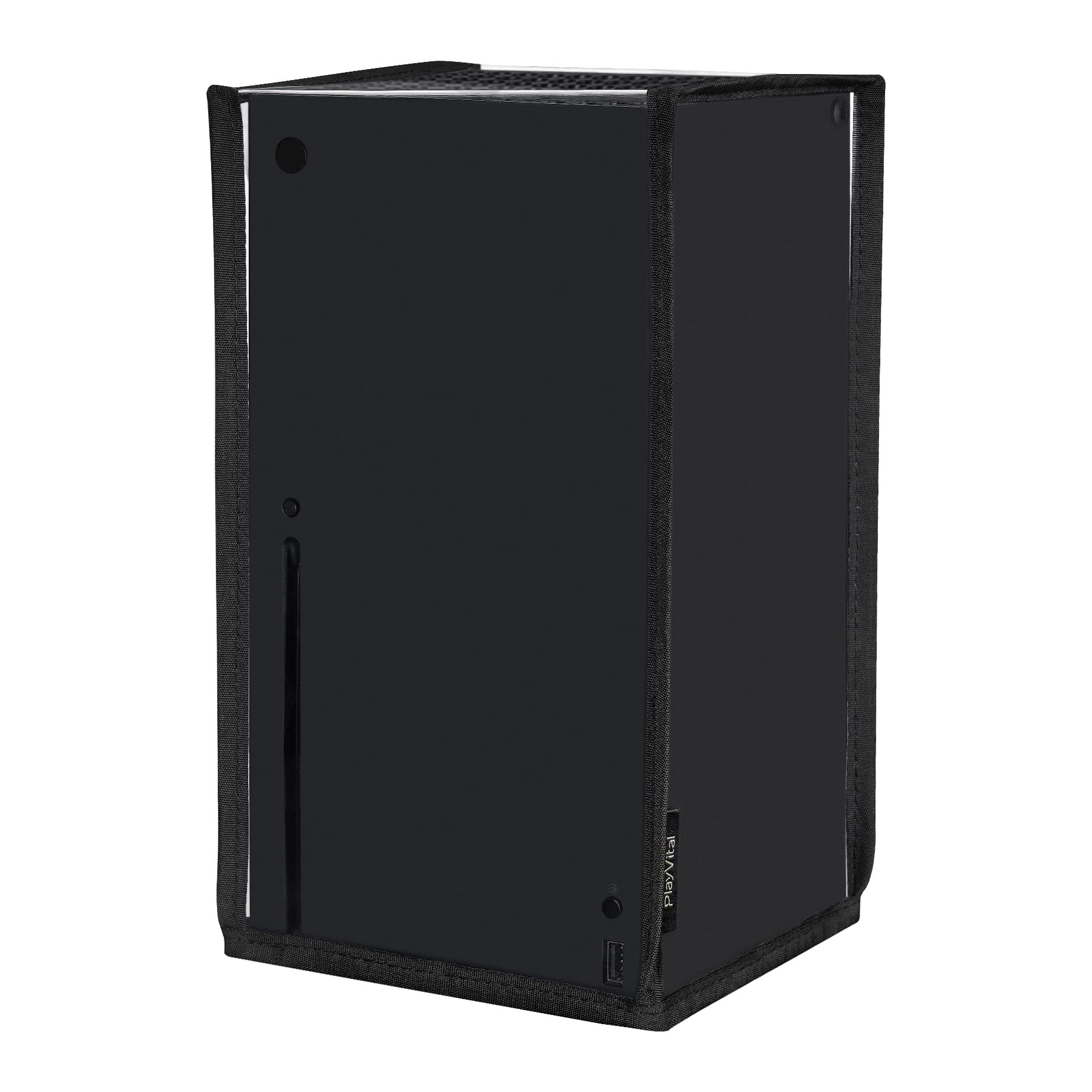 PlayVital Cover Copertura Antipolvere per Xbox Series X Console,Coperchio Verticale Protettivo Impermeabile per Xbox Series X Console-Trasparente - 1