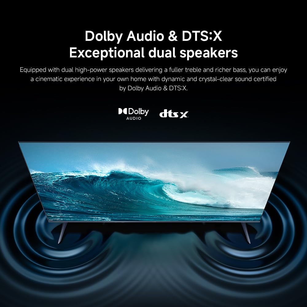 XIAOMI A Pro 32 TV, 32 Inch (81 cm), QLED, Smart TV, Alexa Voice Control, Dolby Audio™, DTS Virtual:X, DTS-HD