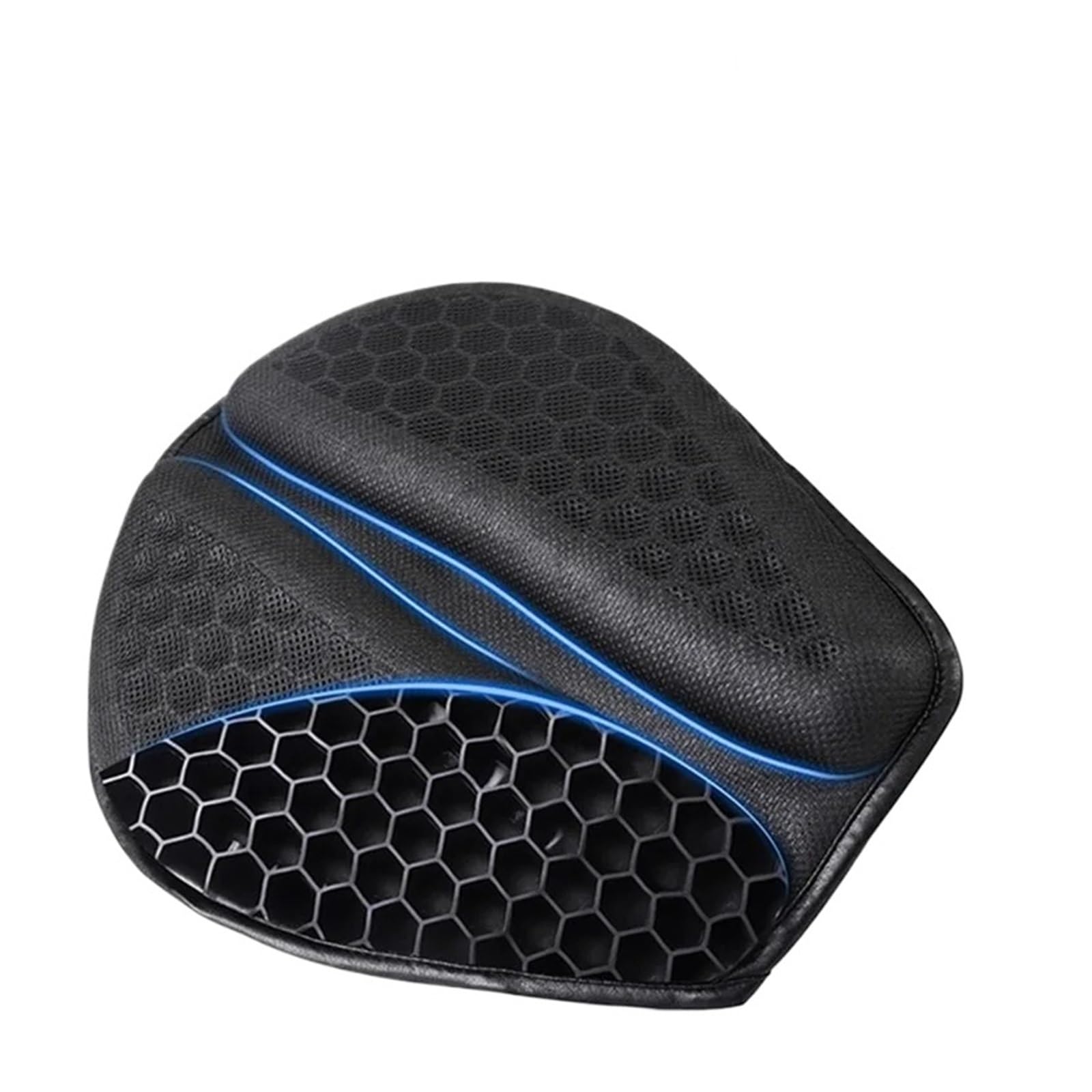 Cojín De Asiento De Motocicleta Funda Cómodo Asiento De Motocicleta Estructura Panal 3D Transpirable Almohadilla Asiento De TPE para Motocicleta Asientos