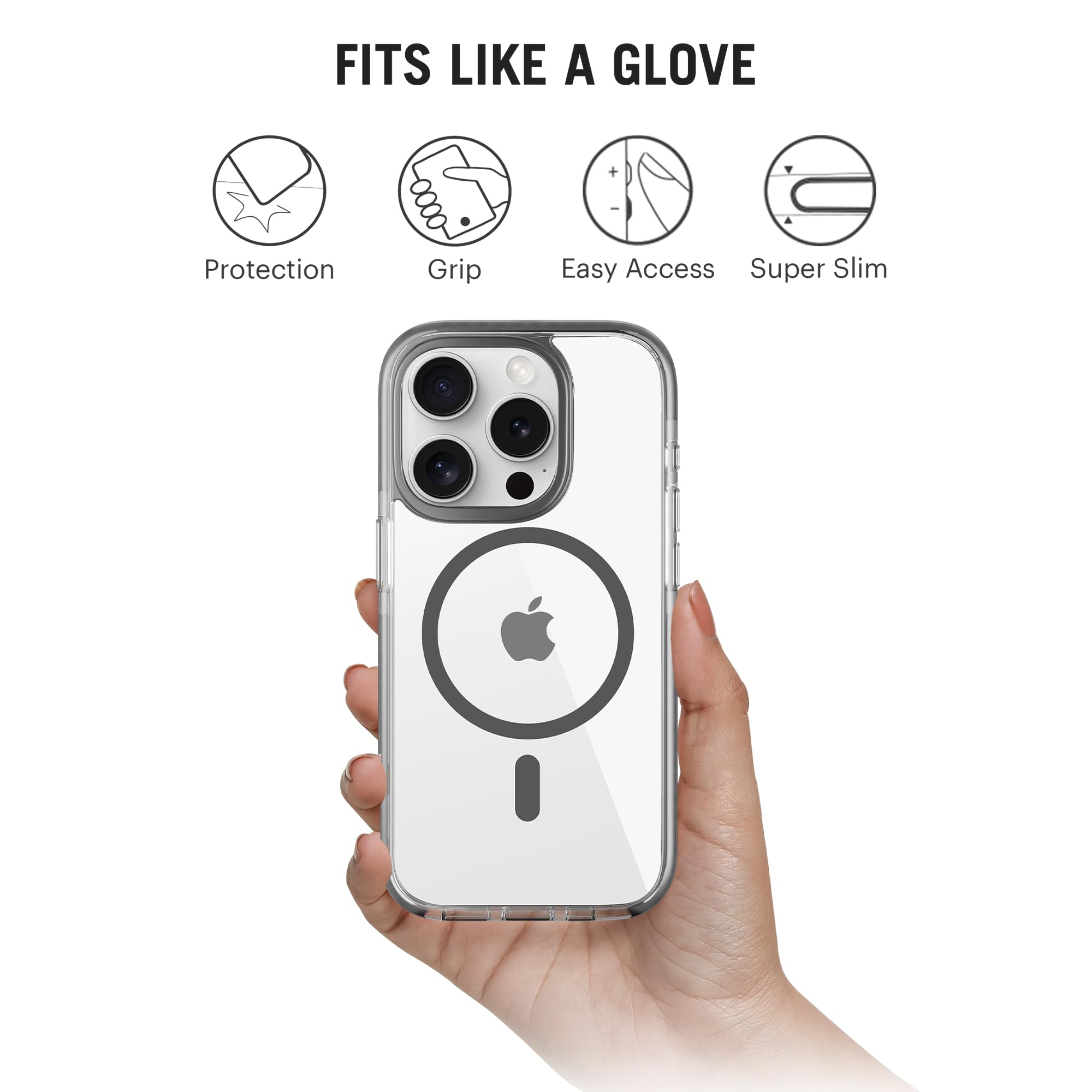 DailyObjects iPhone 15 Pro Clear MagSafe Case -6 DailyObjects iPhone 15 Pro Clear MagSafe Case -6