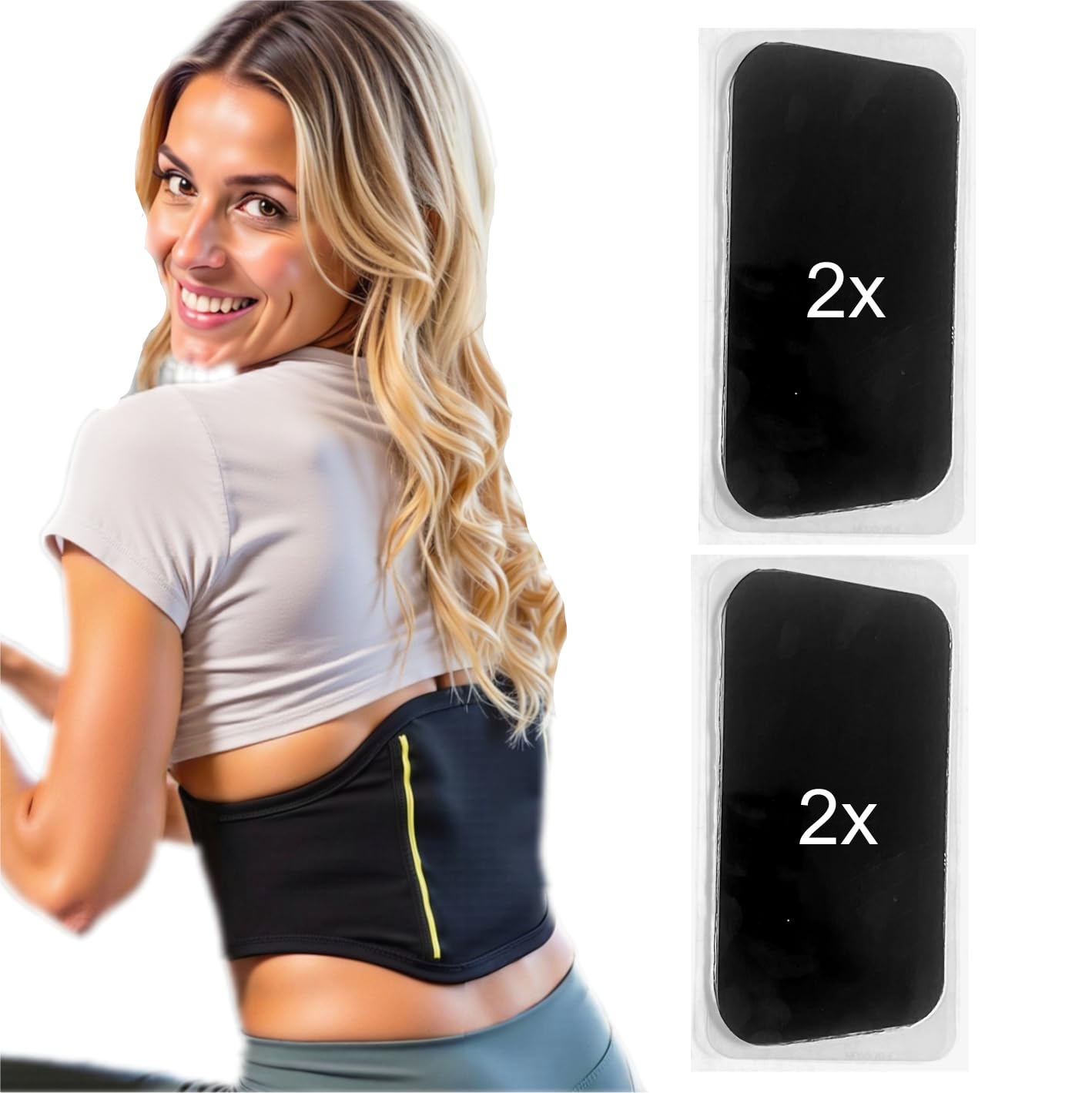 2 Ersatzsets mit 2 Gel-Pads, 100% kompatibel mit BODIFY EMS Back Trainer Pro. Sparen Sie 30% bei Ihrer Bestellung.