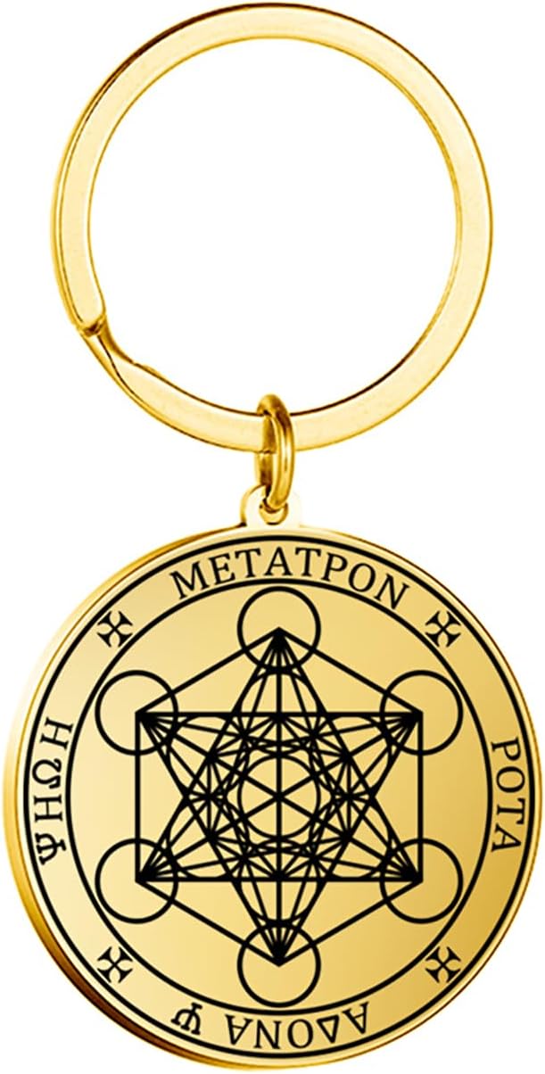 Collana Cubo Di Metatron In Acciaio Inossidabile Per Donne E Uomini - Gioiello Scavato Con Significato Spirituale, Protezione Ed Equilibrio. Catena Lunga 60 Cm, Pendente 40x38 Mm. Regalo Energetico. - 3