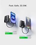 INIU Power Bank, Smallest 20000mAh Portable Charger Fast Charging 22.5W, Battery Pack with USB C Cable&LED Display, Phone Powerbank for Travel Essentials, for iPhone 17 16 15 Pro max Samsung iPad etc