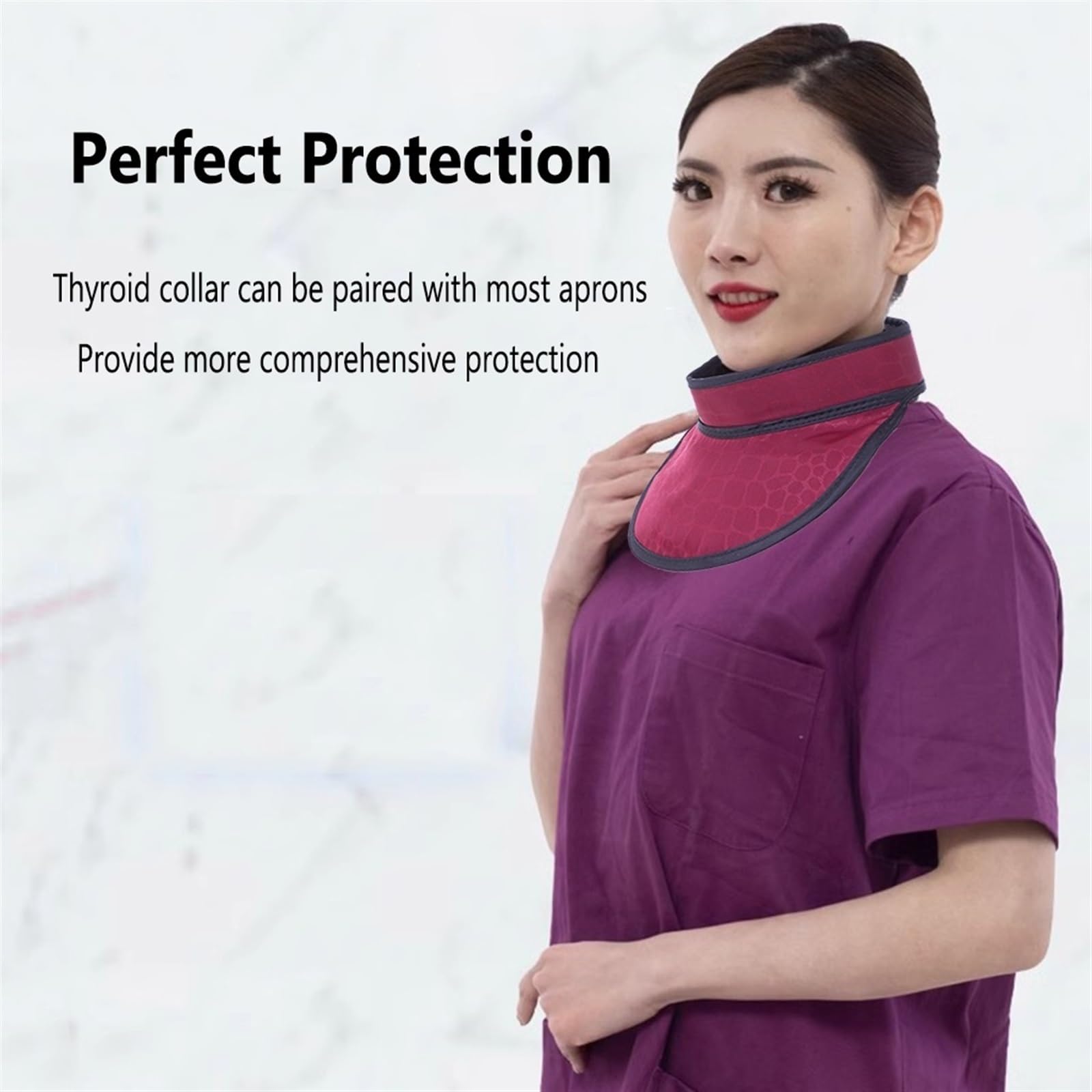 Collier de protection contre les rayons X pour la thyroïde en plomb 0,35/0,5 mmpb