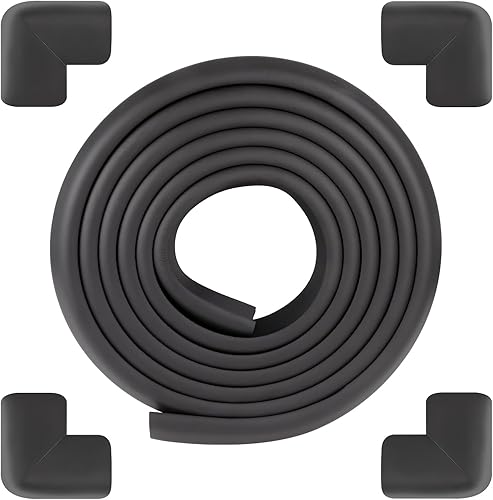 Protector de esquina para bordes a prueba de bebés, juego de tiras anticolisión para niños, parachoques de 13 pies, 4 adhesivos seguros para niños,