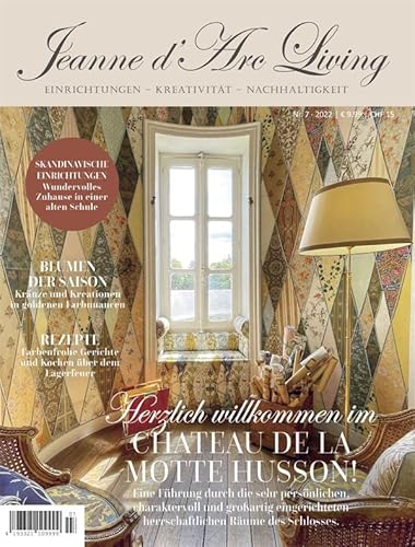 Jeanne d´arc living Magazin OKTOBER 2022 ''Einrichtung & Kreativität'' Zeitschrift Ausgabe 07/22 Erscheinungstermin 03.10.2022, Bunt Cover