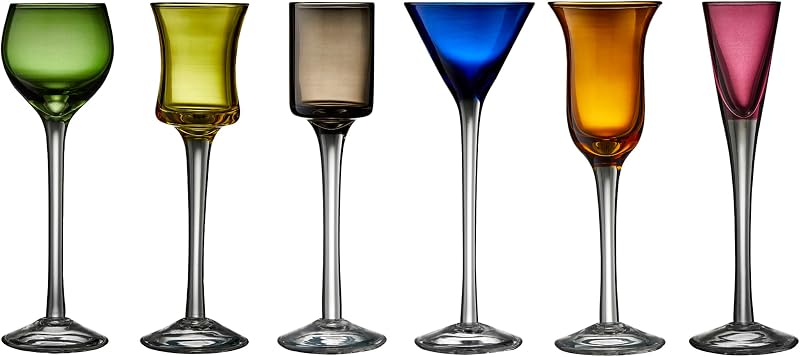 Schnappsglas, Likörglas, 6-teilig, Assorted Farben