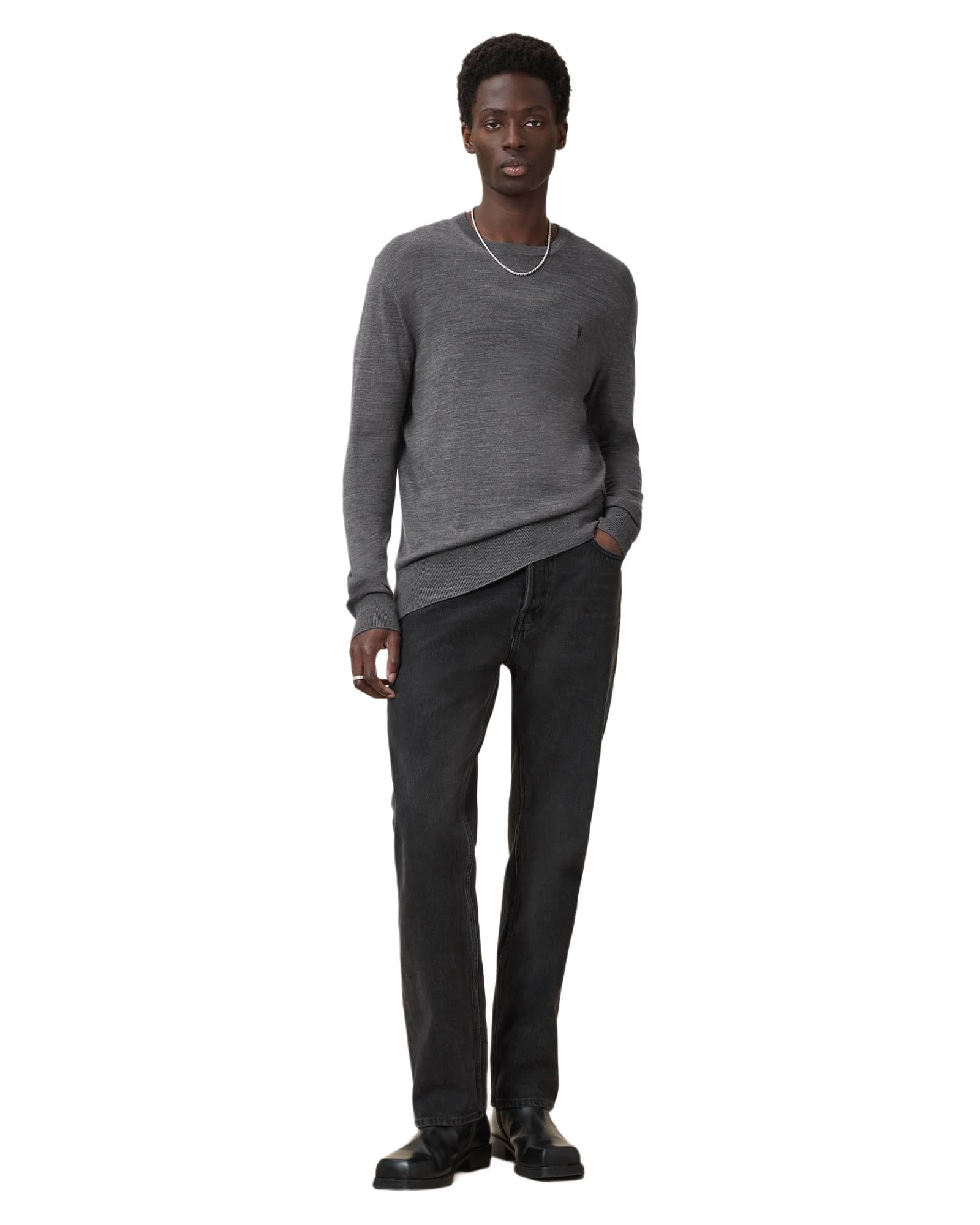 AllSaints Mode Merino Crew Pull-Over