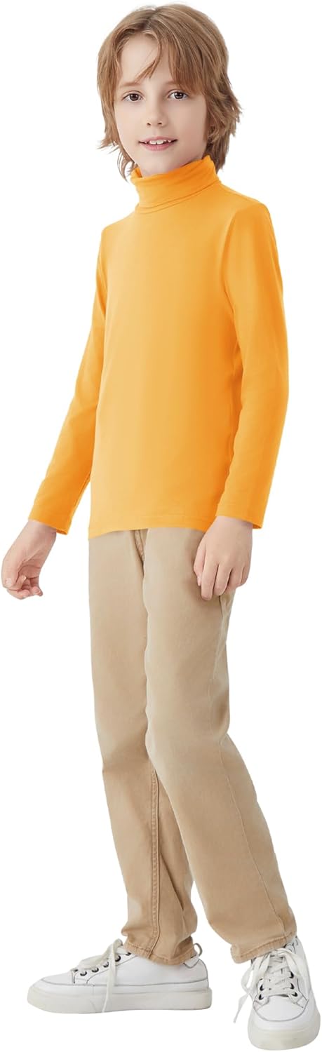 QBK Boys Turtleneck Long Sleeve Thermal Turtle Neck Sweater for Kids 4T-16 Years Soft Warm Under Shirts - Image 5