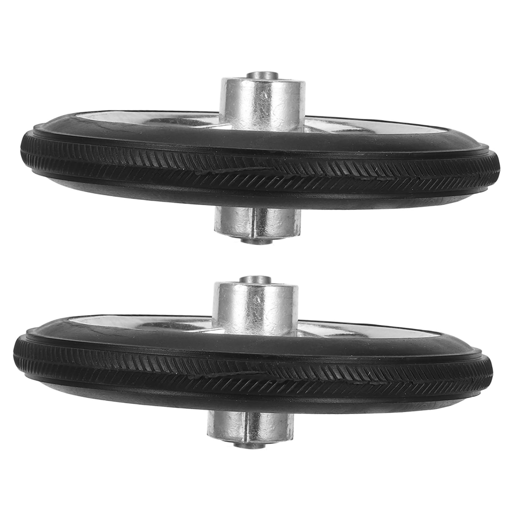 Gogogmee Wheelchair Solid Wheels 2pcs Replacement Front Wheels Track Wheel for Wheelchair Sturdy Wear Easy Installation Indoor/Outdoor Use