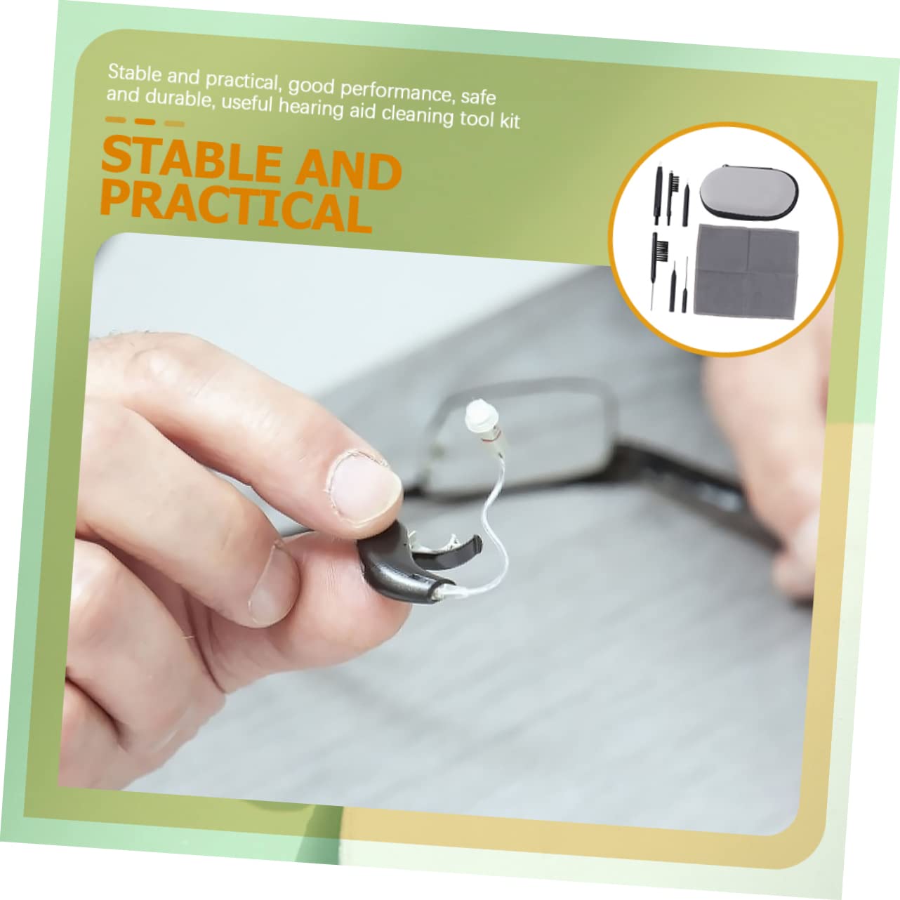 DECHOUS 5juegos Kit De Limpieza para Accesorios De Audición Herramientas Multifuncionales Cepillo y Limpiador De Ventilación para Eliminar Cerumen y Residuos Color Aleatorio