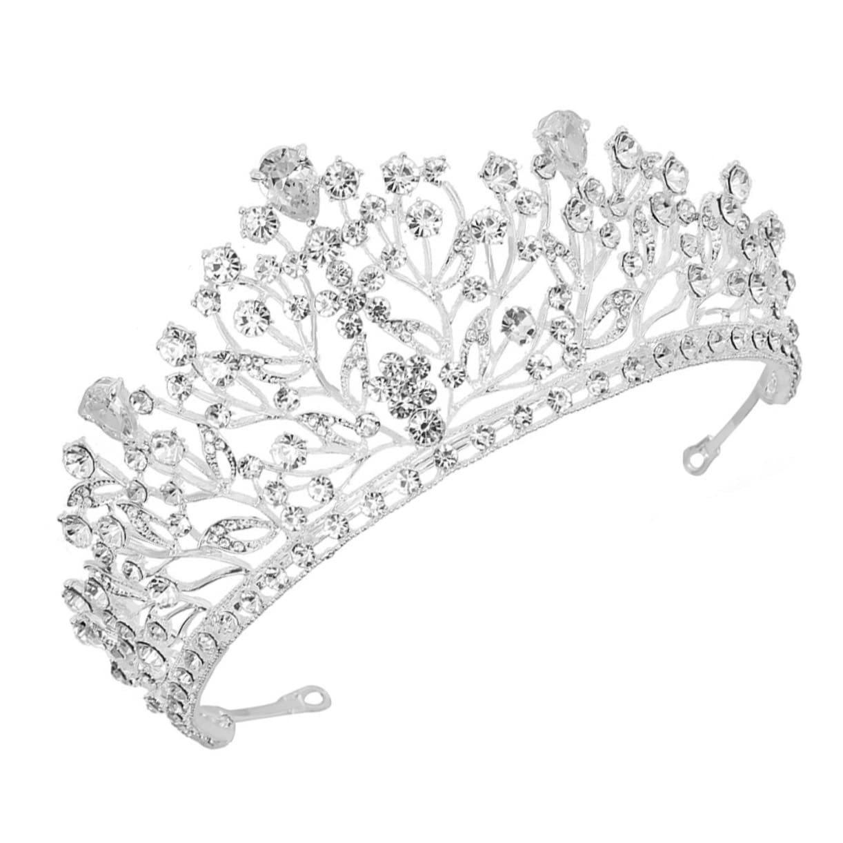 FOMIYES 1pc Decor Elegant Crowns Jewelry Rhinestones Womens Hair Dress Golden Headwear Bridal Headband Delicate Baroque Rhinestone Headdress Crystal Head Exquisite Tiaras for