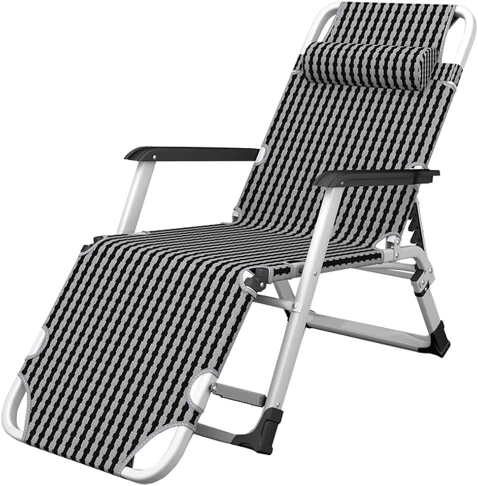 Patio Lounge Chair Chaise Bed 5 Level Adjustable Reclining