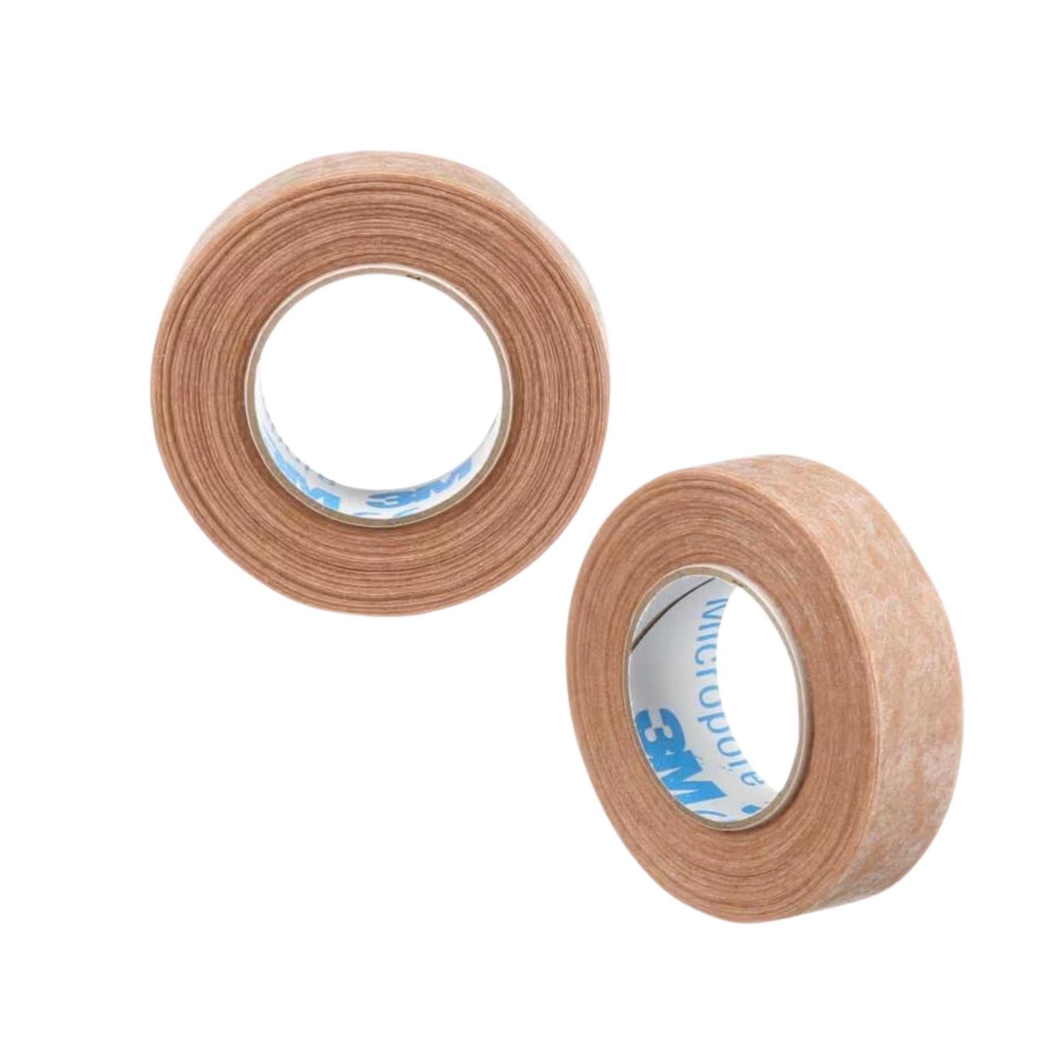 Cinta quirúrgica 3M Micropore Tan de 0.5 pulgadas de ancho, 2 rollos