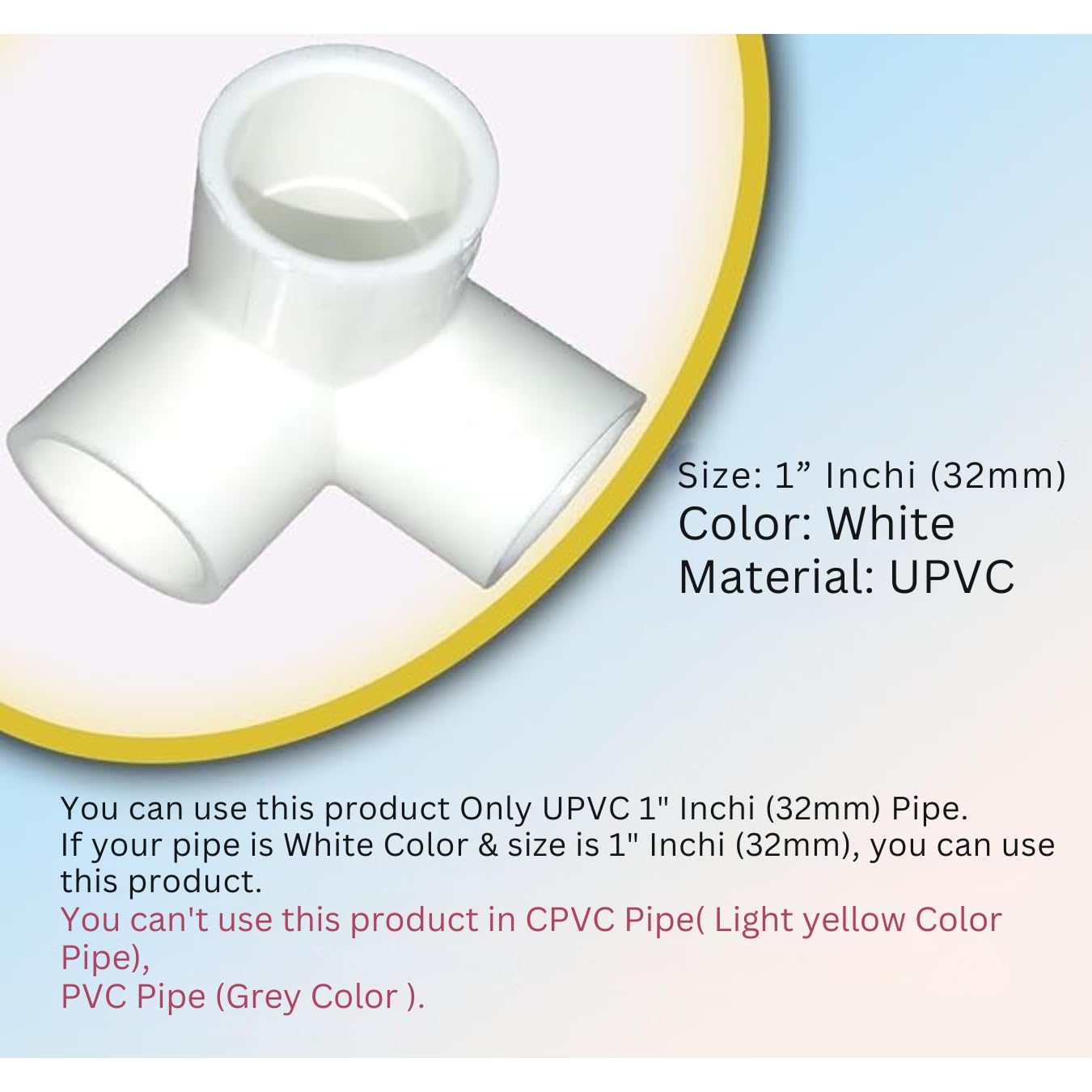 UPVC Pipe Elbow Fittings - 1 Inch (32mm) -8 UPVC Pipe Elbow Fittings - 1 Inch (32mm) -8