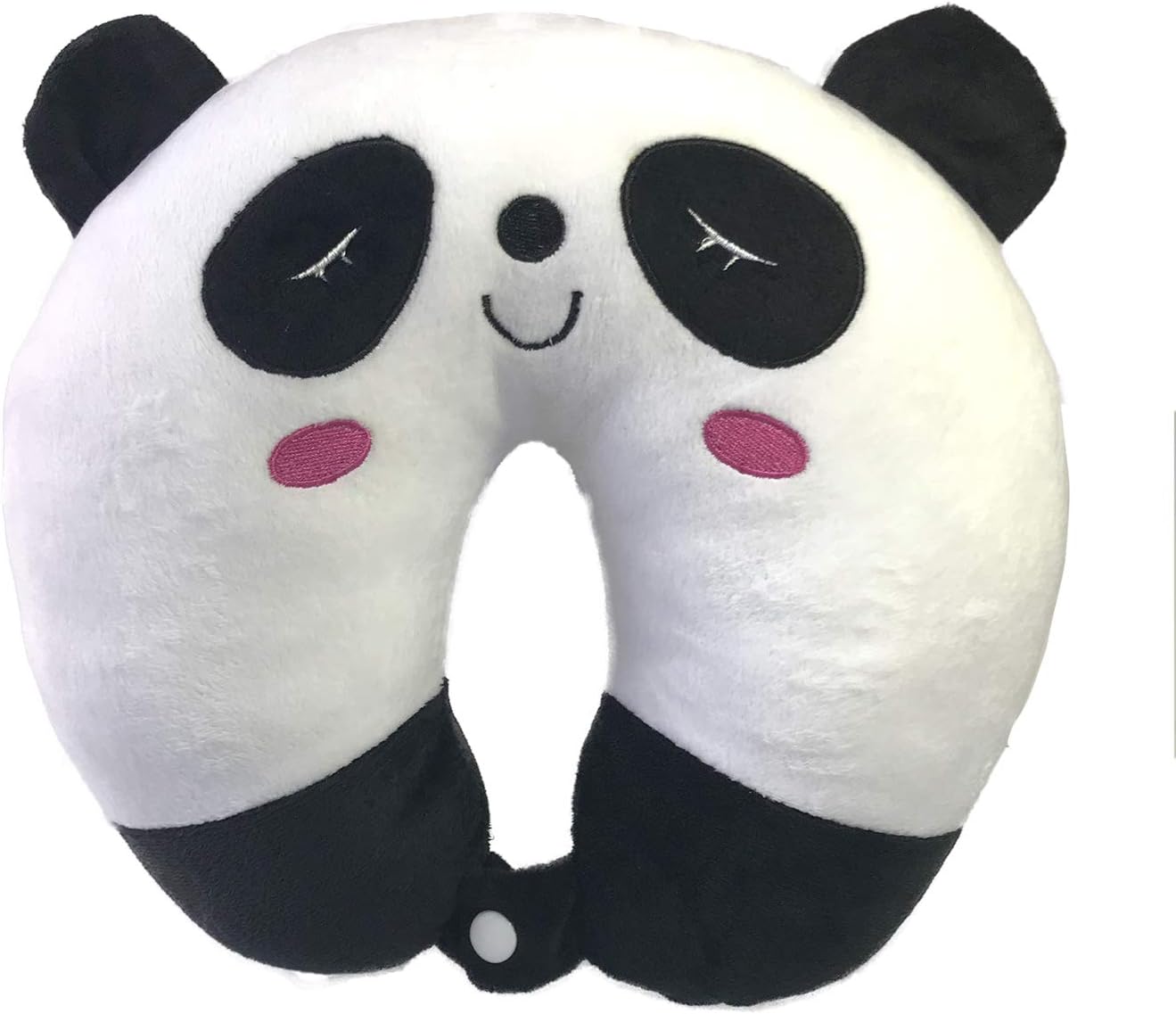 Kids Animal Travel Neck Pillow for The Airplane, car, Train or Home (White Panda)