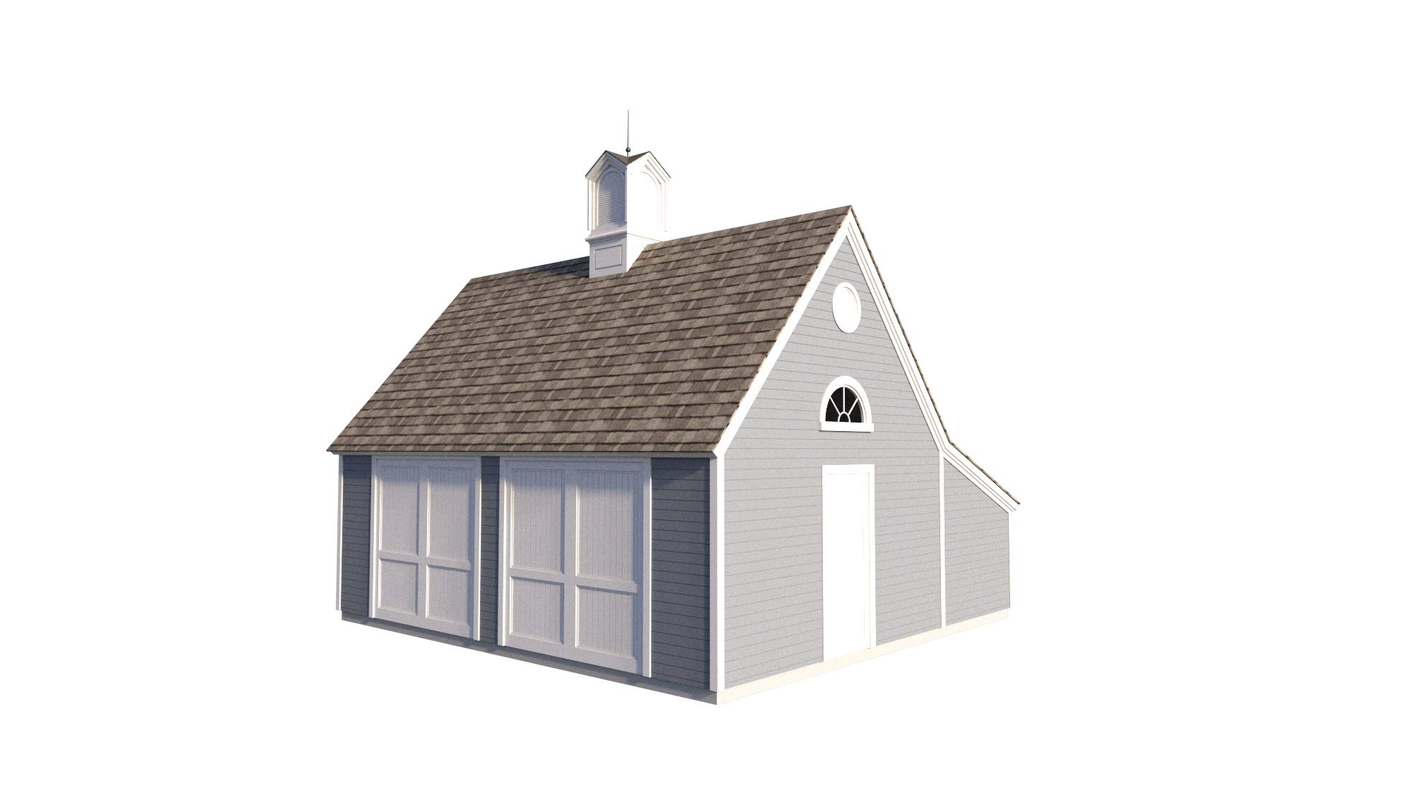 IE Garage Plans With Storage Loft DIY Backyard Shed Building 22 x 24 Build Your Own