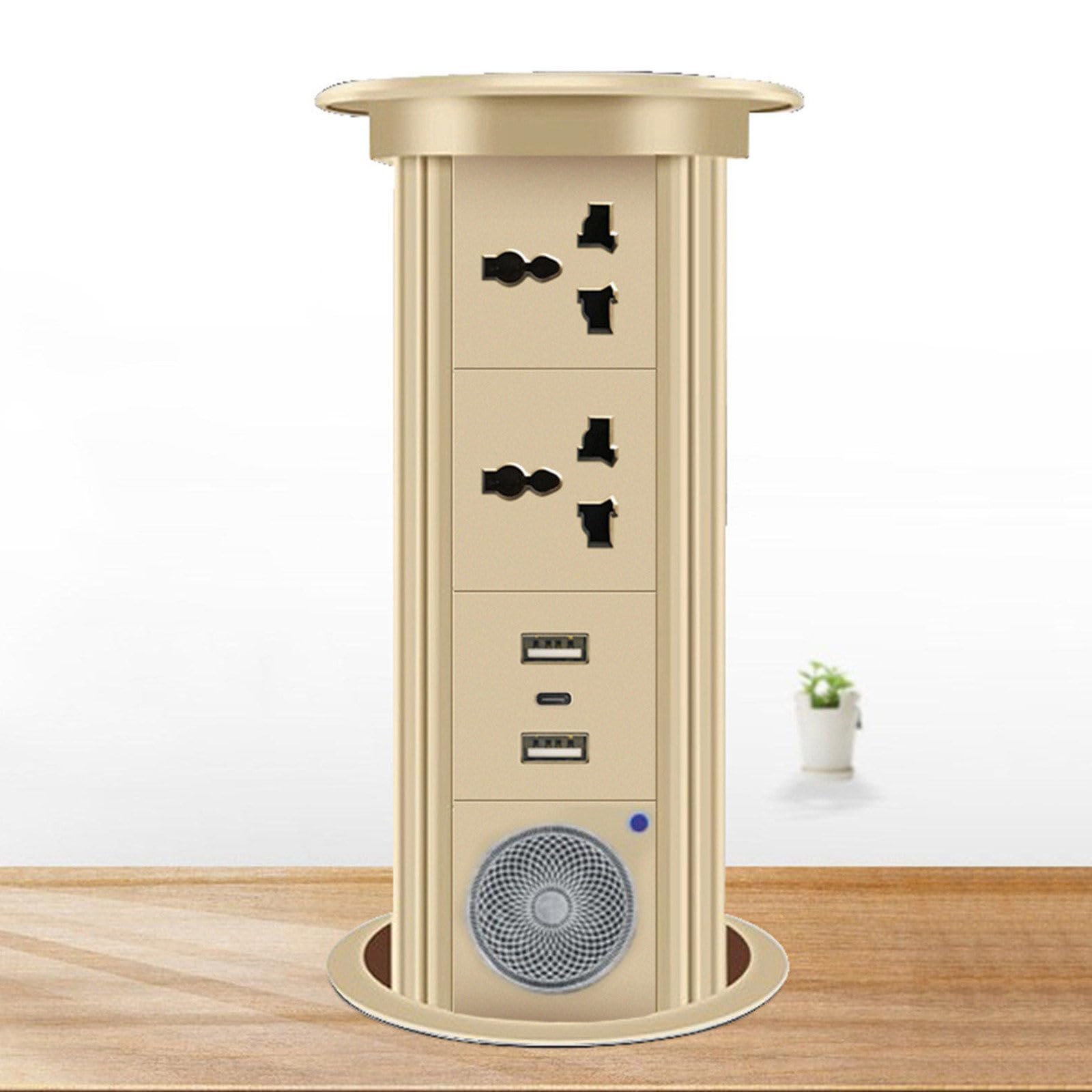 Power Strips Pop Up Socket, Hidden Desktop Switch Strip, Embedded Suitable for Kitchen, Office, Conference Room(K)