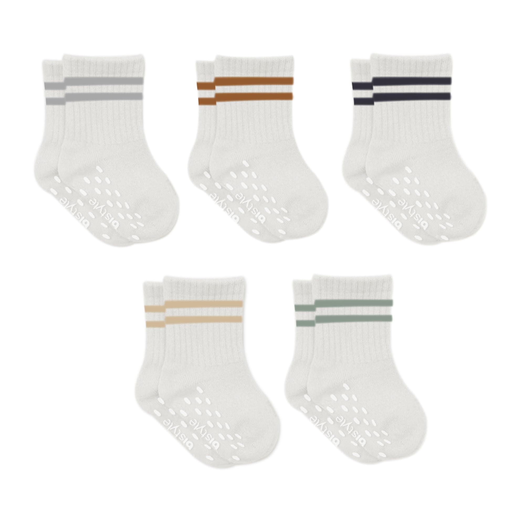 bistyle Bio-Baumwolle Stoppersocken Kleinkinder Baby ABS Antirutsch Socken Schachbrettmuster | Rutschsocken für Neugeborene Jungen Mädchen Tennissocken Sportsocken