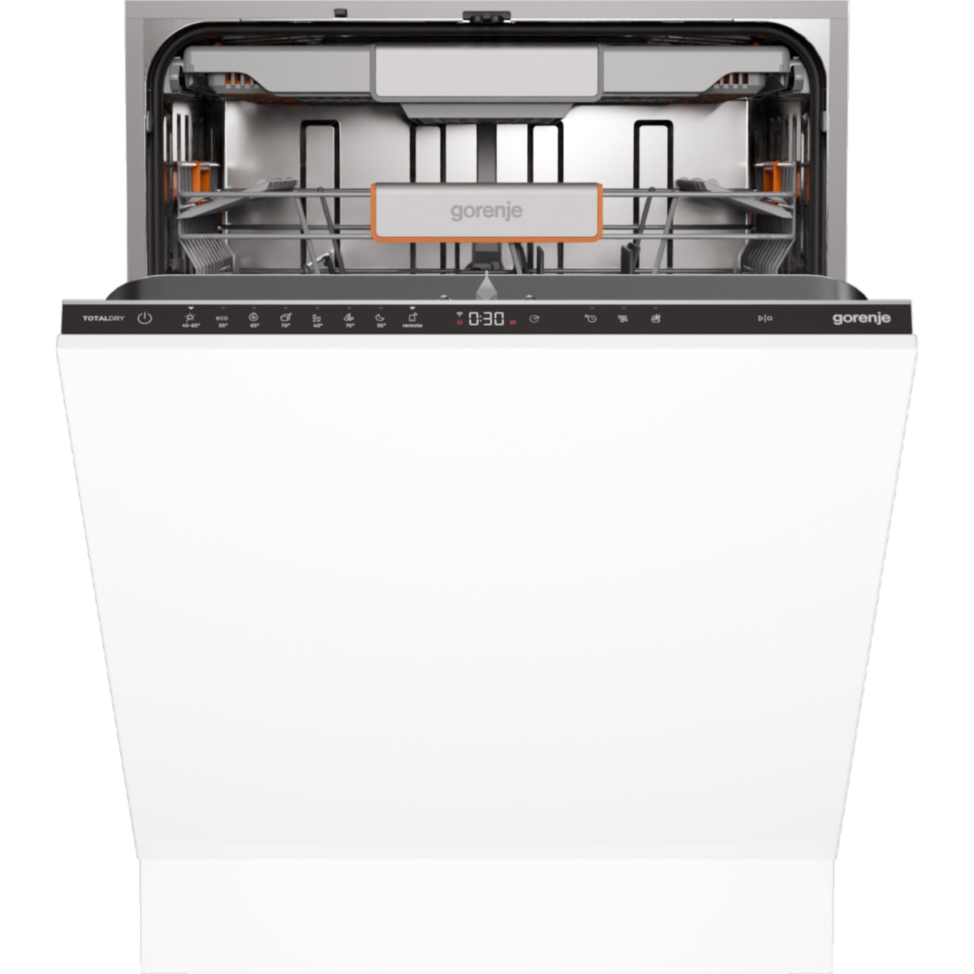 Gorenje ULTRA16BWIFI Lavavajillas/empotrable delantero no incluido/fabricado en la UE, 60 anchos/16 mesas/7 programas/ConnectLife/programa nocturno/luz LED de estado/eficiencia energética: B