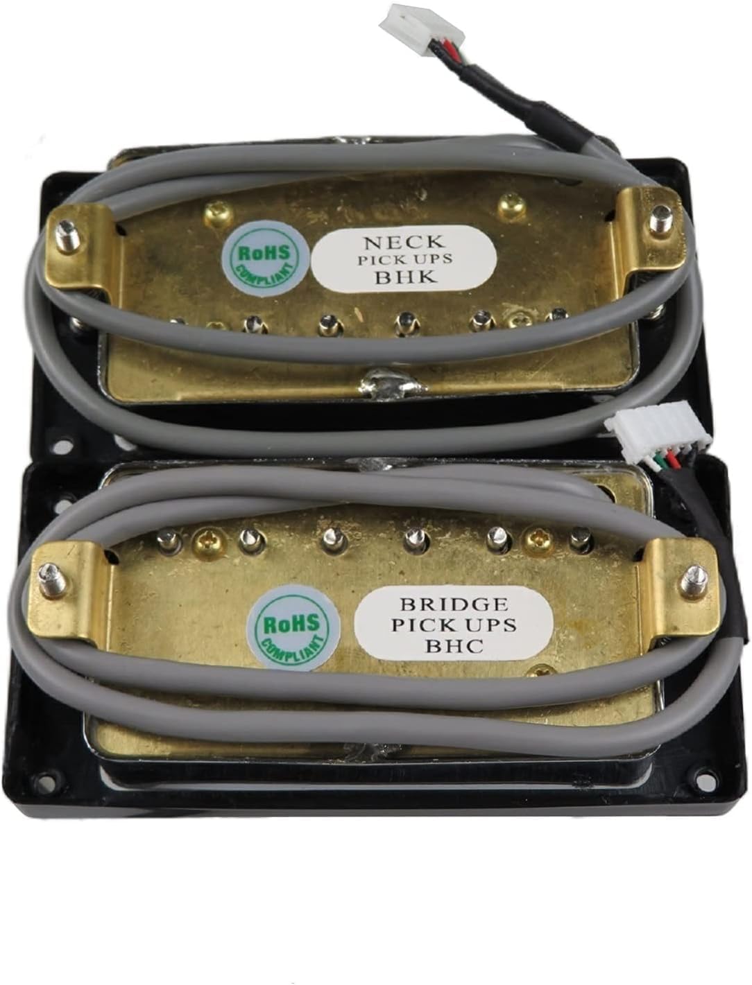 Set Pickup Humbucker Per Chitarra - Per Manico E Ponte, Cablaggio 4C, Interruttore Push-Pull