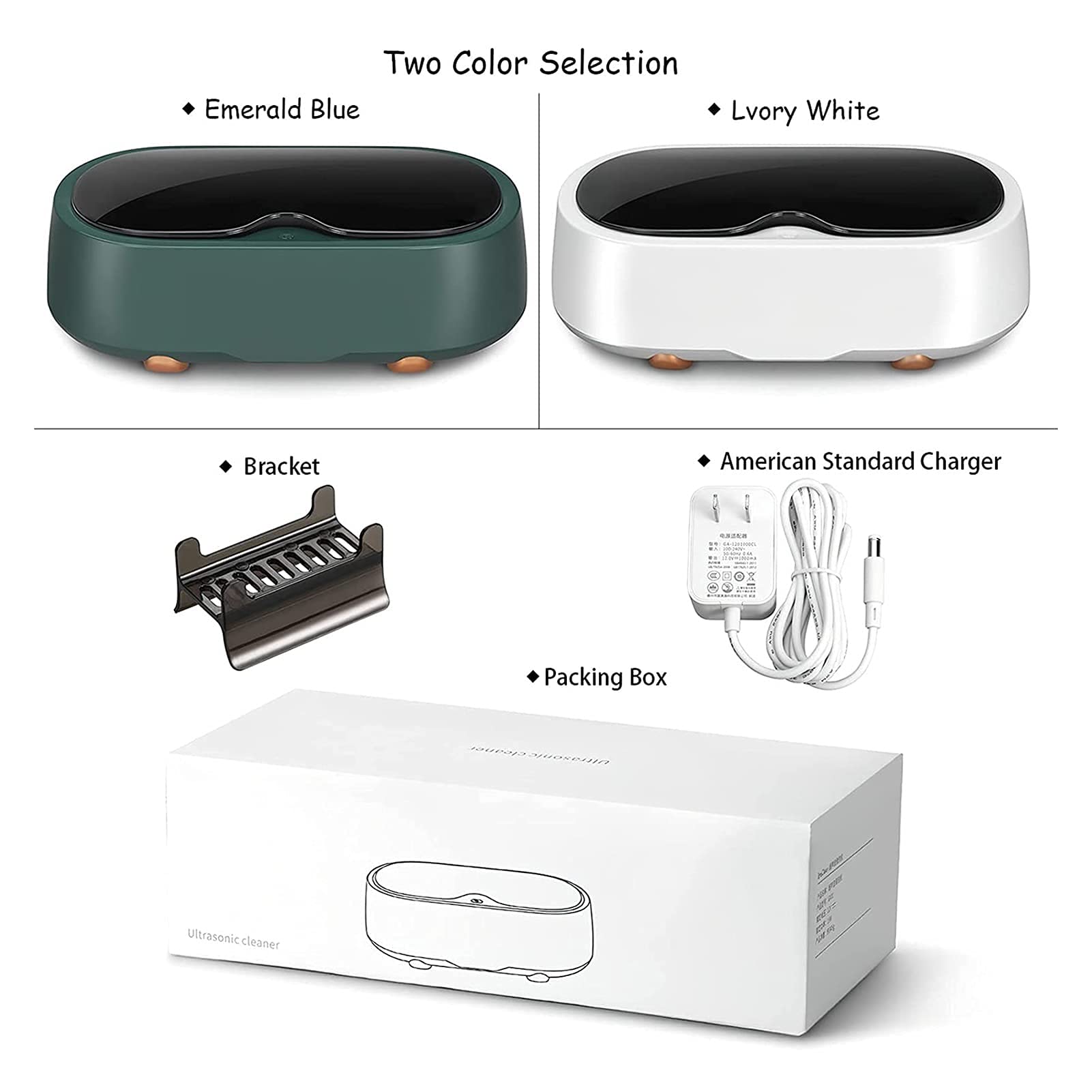 For occhiali, orecchini, pulizia, gioielli in argento, collane, occhiali da vista, orologi, protesi dentarie, monete, carburo,Lavatrice per occhiali(White)