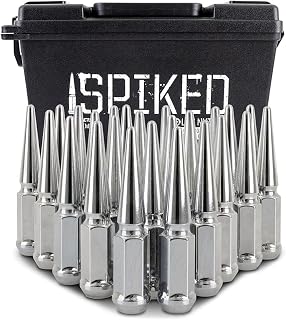 Mishimoto Spiked Lug Nuts, M14x1.5, 24-PC Set, Chrome