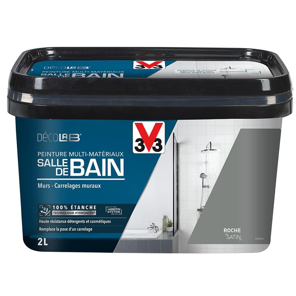 V33 Peinture Multi-Matériaux Salle de bain Deco Lab Roche 2 L