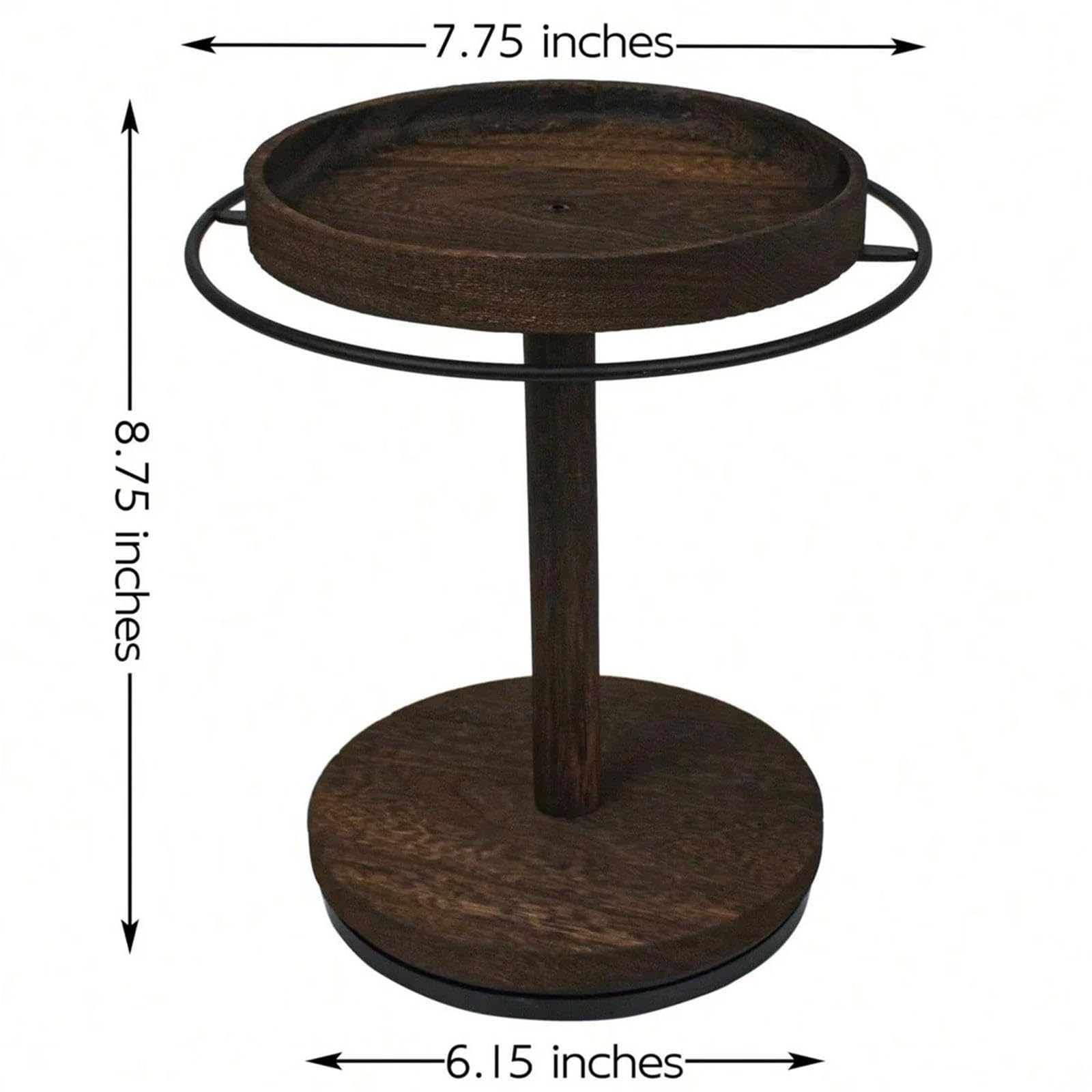 Rotierender Brillenhalterständer aus Holz