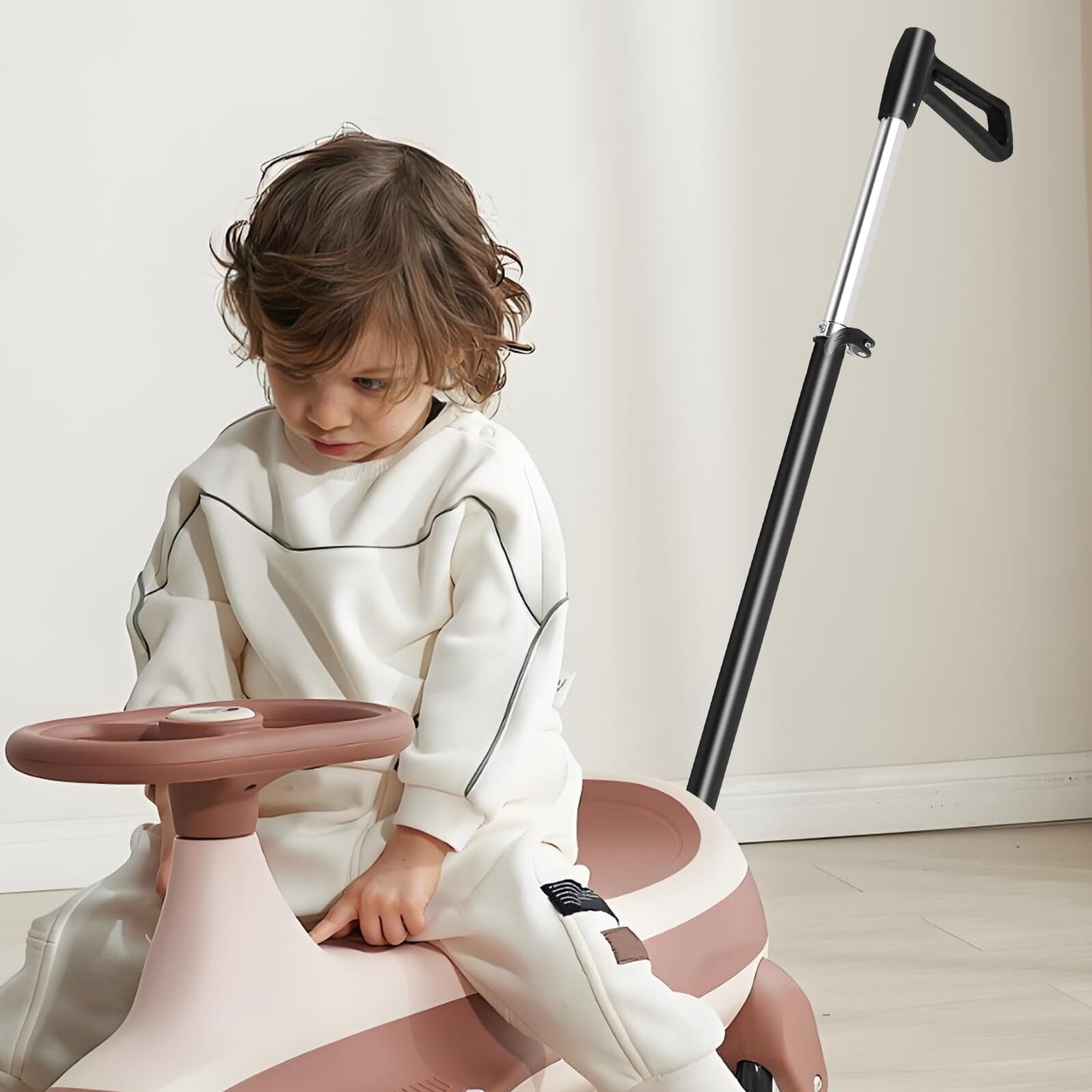 Maniglia e Facile da Installare di Ricambio e Push Car per Passeggino in Plastico e Lega, Design Ergonomico Accessorio per Genitori Attivi