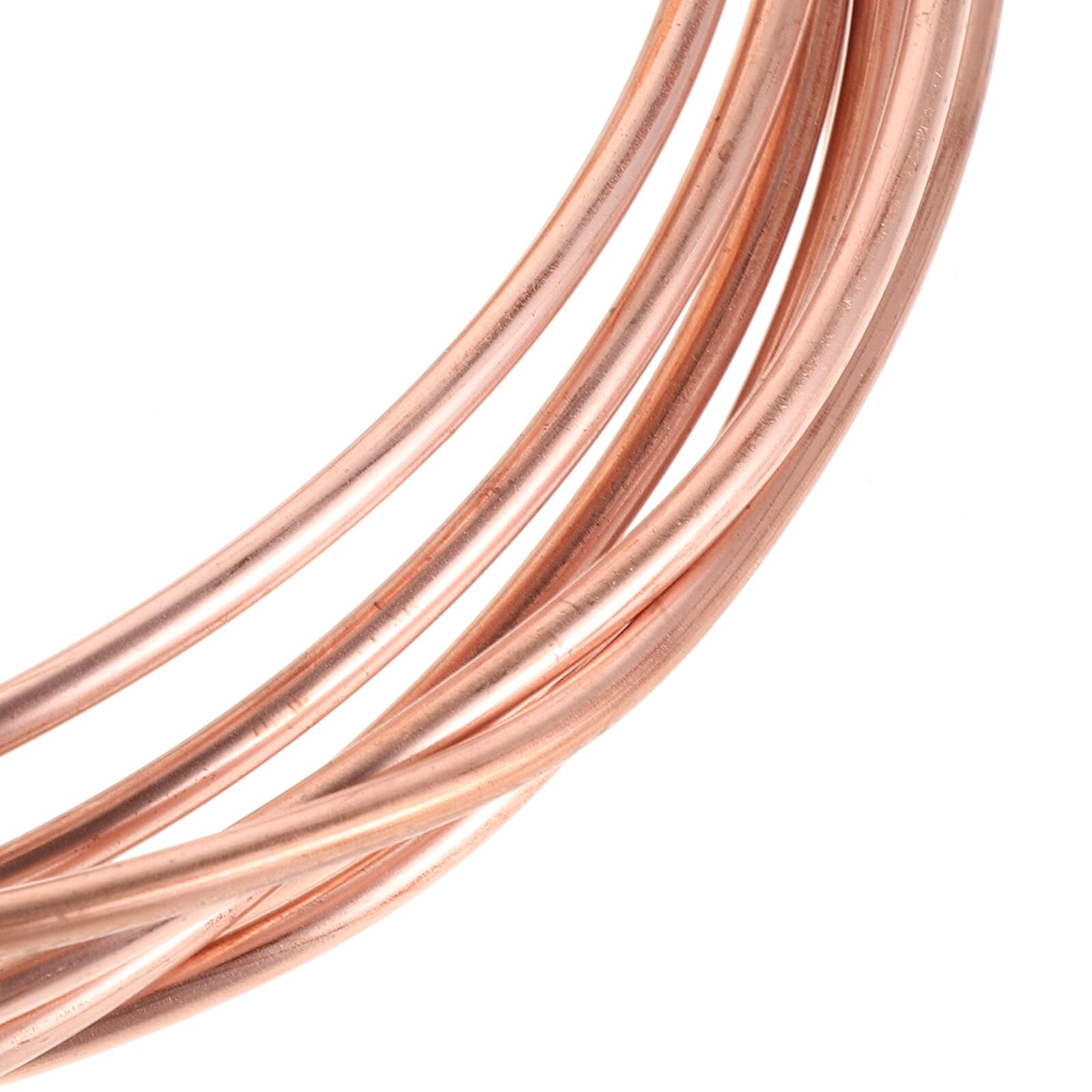NUOBESTY Tube en Cuivre Souple 5 Mètres Diamètre Extérieur 16 MM X Intérieur 06 MM sans Soudure Flexible pour Serpentin de Réfrigération et Climatisation Industrielle Coupe DIY