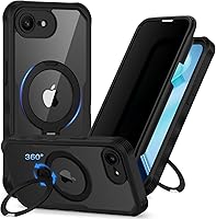 Vista 55 de CENHUFO Funda de privacidad para iPhone SE 2022 3ª / iPhone SE 2020 2ª / iPhone 8/7, funda de cuerpo completo con protector de pantalla de vidrio