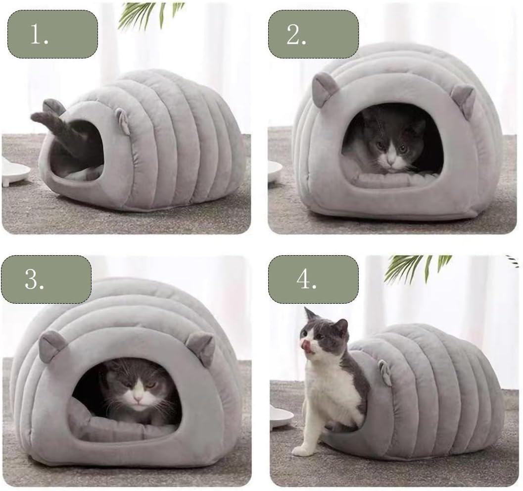 review Cat House,Indoor Cat House,House for Cats,Cat House for Indoor Cats,Cat Houses & Condos,Cat Litter Enclosed All Season Cat House Keep Warm in Winter for Living Room, Bedroom, Cats, Dogs