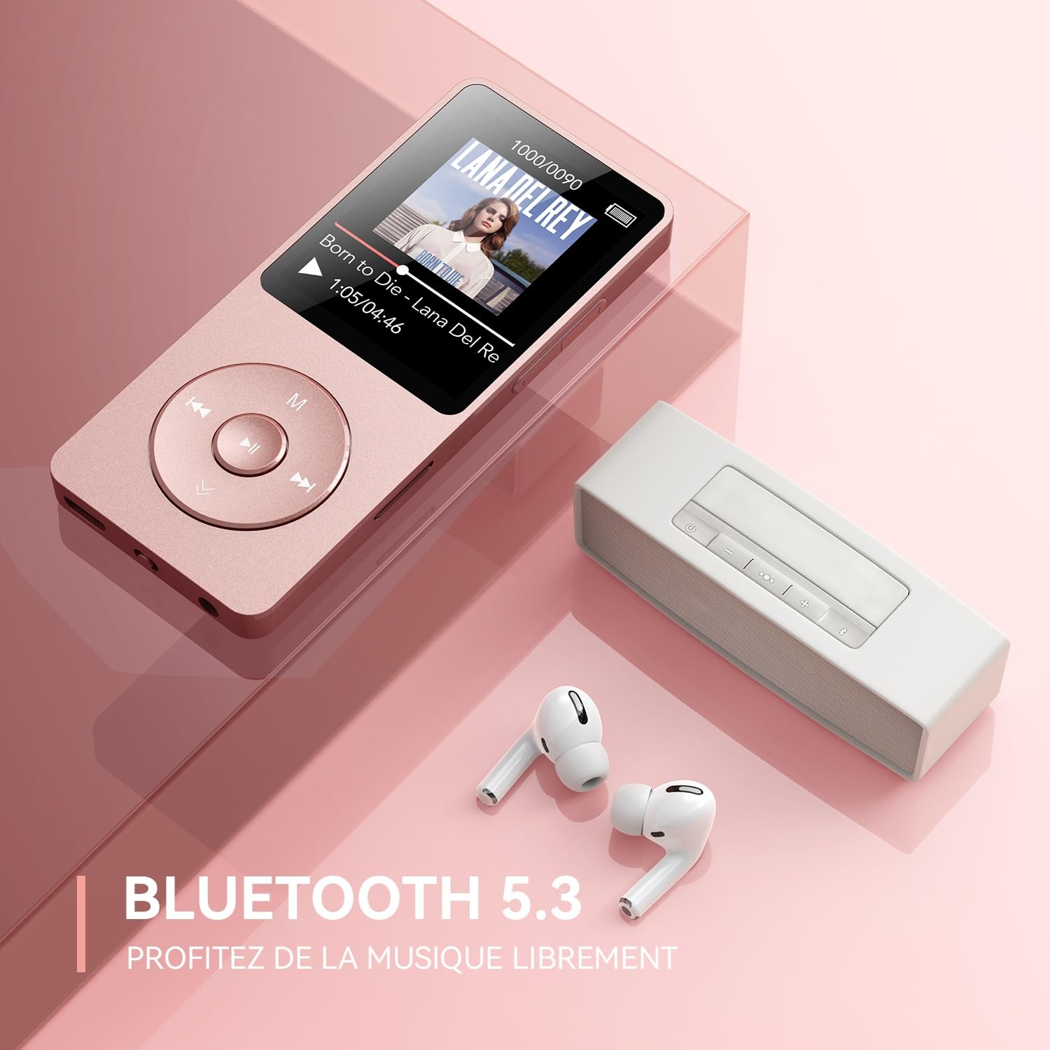 Lecteur MP3 AGPTEK 32 Go Bluetooth 5.3,Écran de 1,8 Pouces