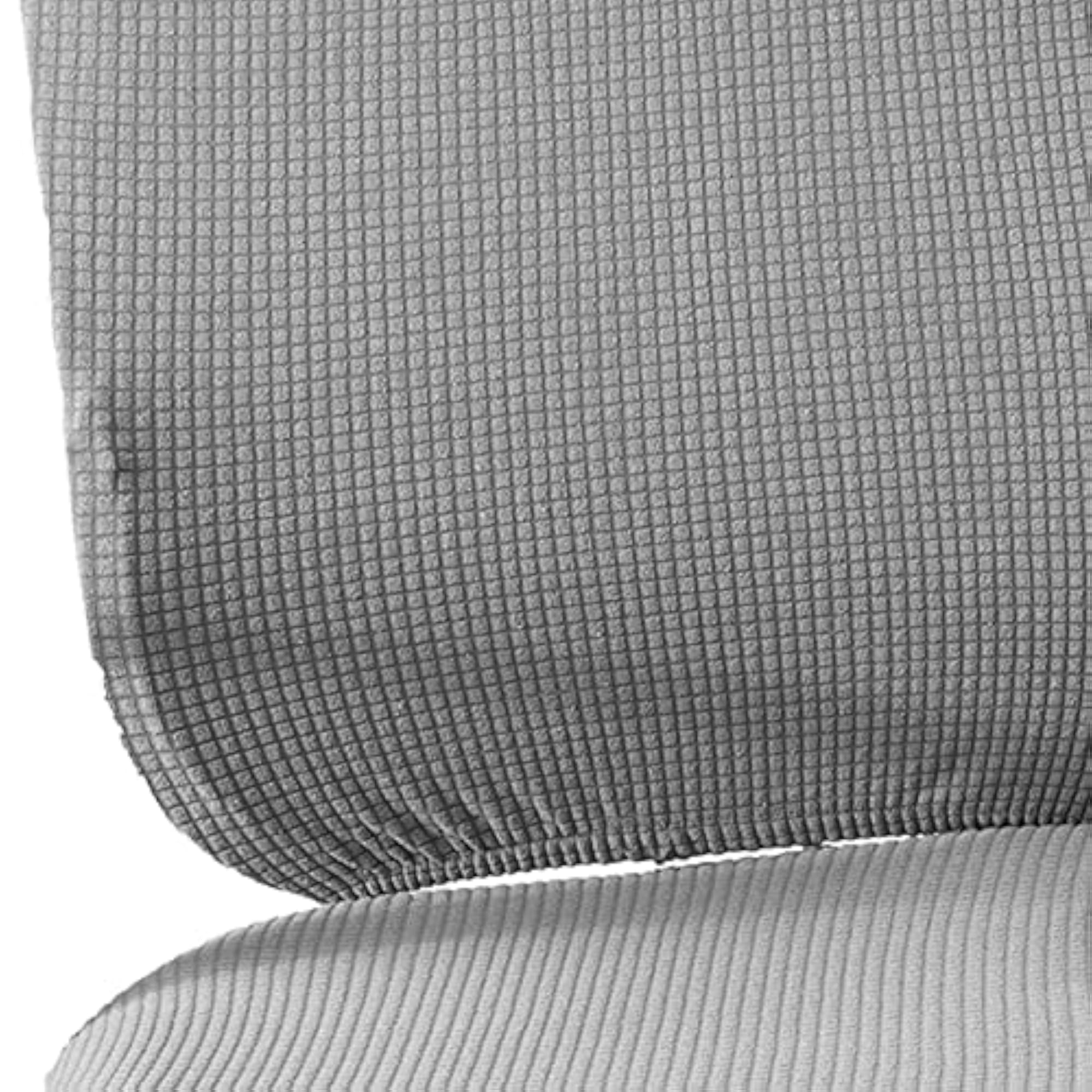 Swivel Computer Chair Cover in Gray for Rotating Chairs