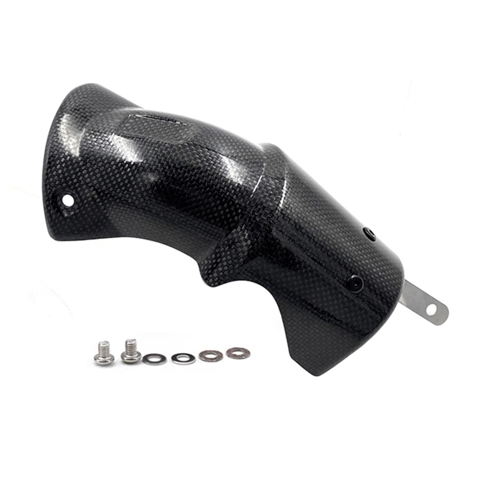Protector de Escape Protector de Fibra de Carbono para Tubo de Escape de Motocicleta, Protector térmico, Compatible con BMW S1000RR, S1000R, R1200GS Deflectores de Calor para Escape
