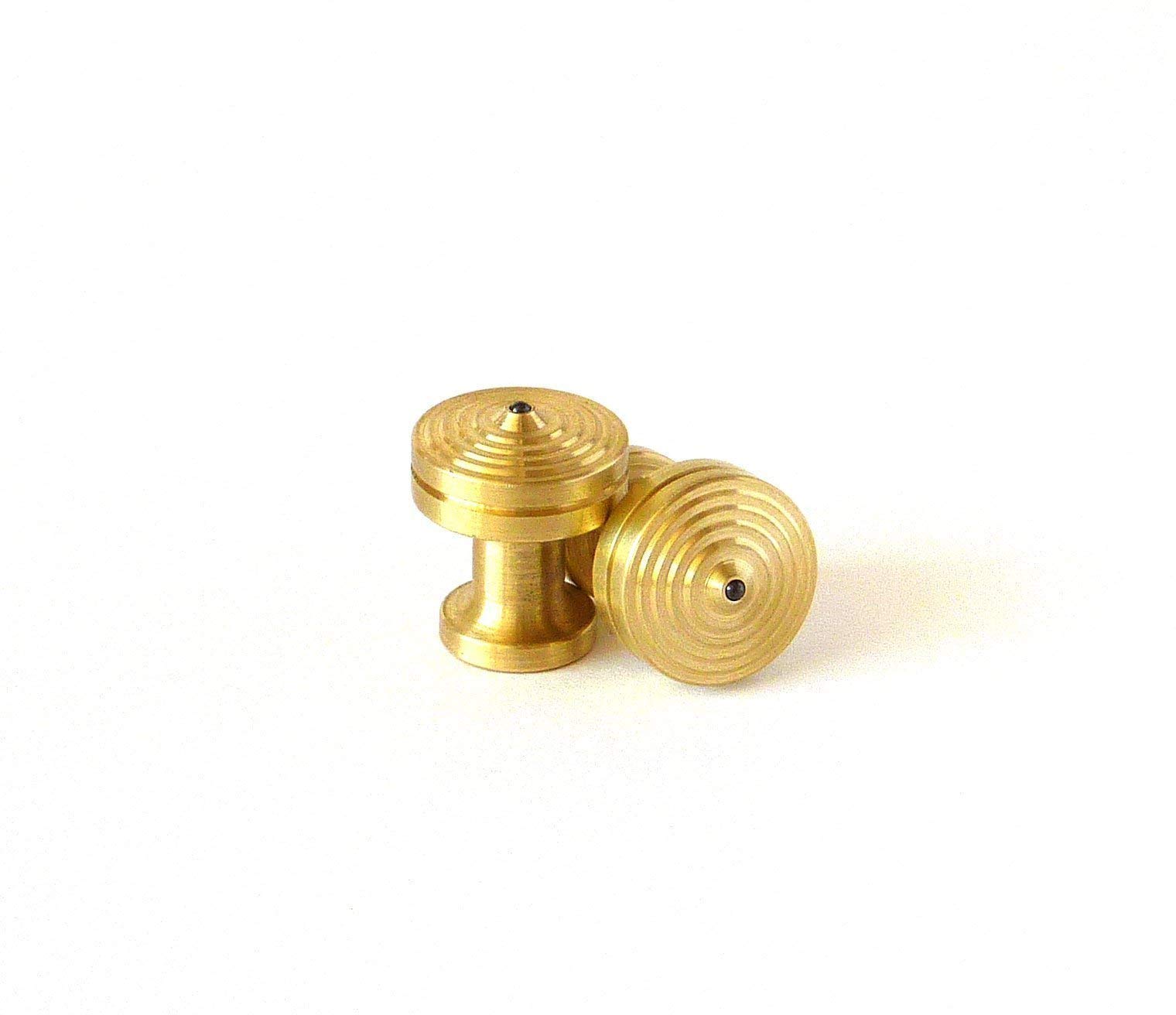 CUFFLINK SPINNING TOPS - BRASS - Hand Machined Cufflinks - MADE IN THE USA - Gifts for Men