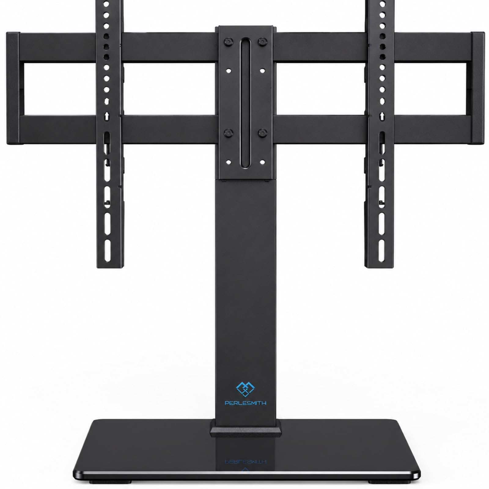 PERLESMITH Universal Swivel TV Stand for 32-75 inch TVs to 99lbs with Legs