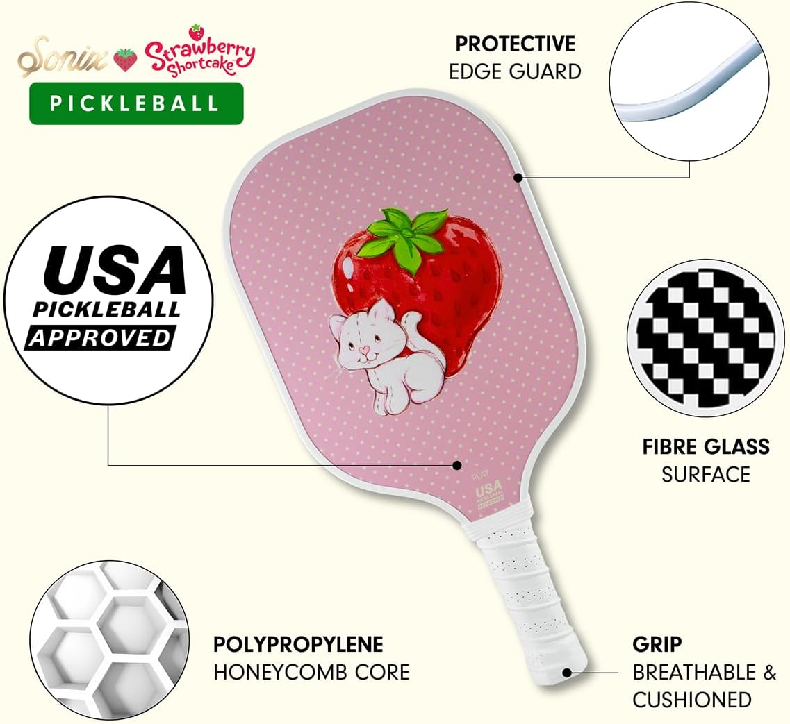 Sonix | USAPA Approved | Premium Pickleball Paddle | Fiberglass Surface, Non-Slip Cushion Grip | Single Pickle Ball Racket