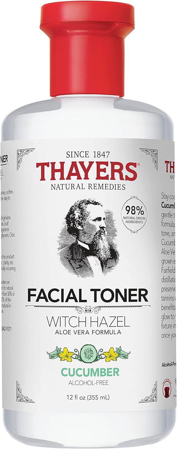 Thayer Cucumber Witch Hazel with Aloe Vera Formula, 12 Fluid Ounce