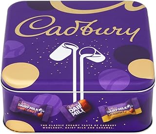 Cadbury Dairy Milk Mixed Chunks Tin, Christmas Chocolate, Assorted Favourites, 6 x 380 g (Pack of 6)