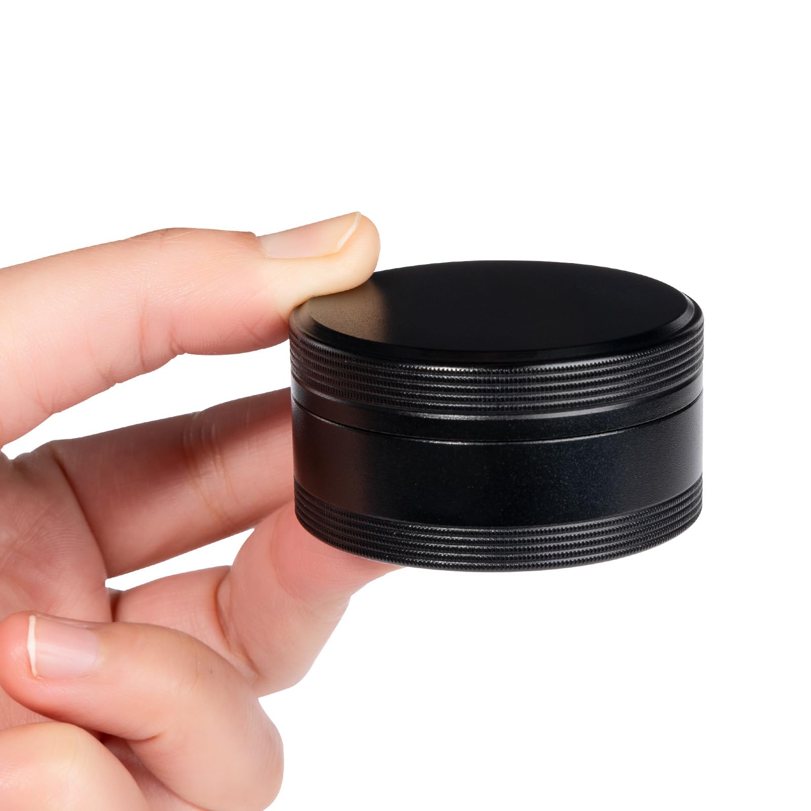 Portable Pill Box Metal Pill Case - Single Waterproof Pill Container for Purse & Pocket Travel Pillbox, Daily Round Aluminium Medicine Organizer