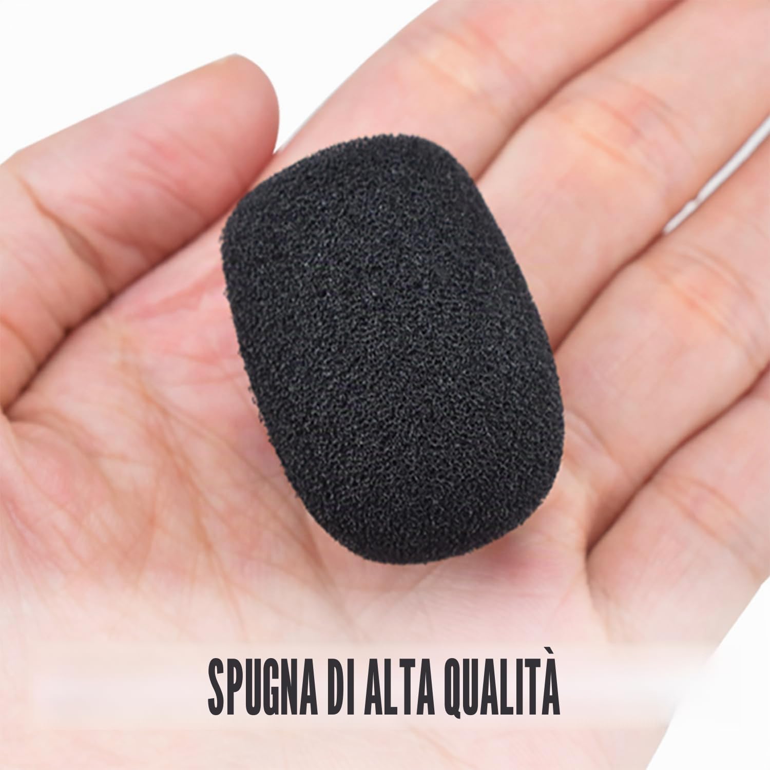 LICHUANUK Set 5x Filtri Antipop Microfono 3x2,2x0,8 cm - Protezioni Microfoni per Cuffie - Antivento e Antirumore - in Schiuma nero LICHUANUK Set 5x Filtri Antipop Microfono 3x2,2x0,8 cm - Protezioni Microfoni per Cuffie - Antivento e Antirumore - in Schiuma nero