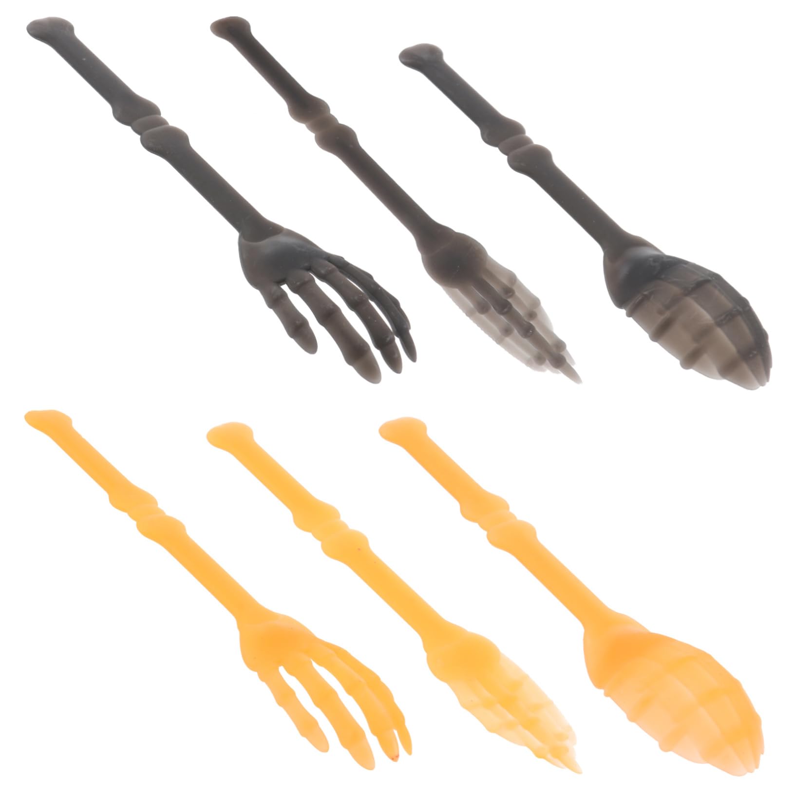 KALLORY 2 Pack Halloween Party Cutlery Set Tableware Spoons Forks Decorative for Buffet Mixed Colors
