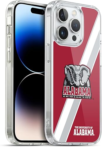 Miniatura 369 de Head Case Designs Funda de gel con logotipo oficial de la Universidad de Alabama UA [protección de grado militar] compatible con Apple iPhone 11