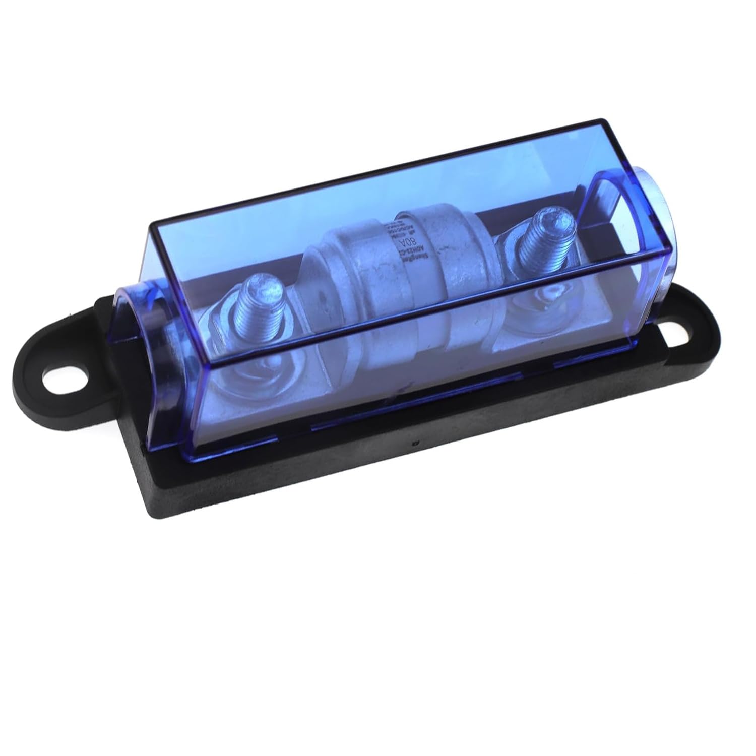 JIAKUPA 80 Amp Class T Fuse with Block, Operating 500V DC, 80A IR 10KA Fuse ANL Block for Inverters, ATV, RV, Boat, Cars, Truck, Car Stereos Systems