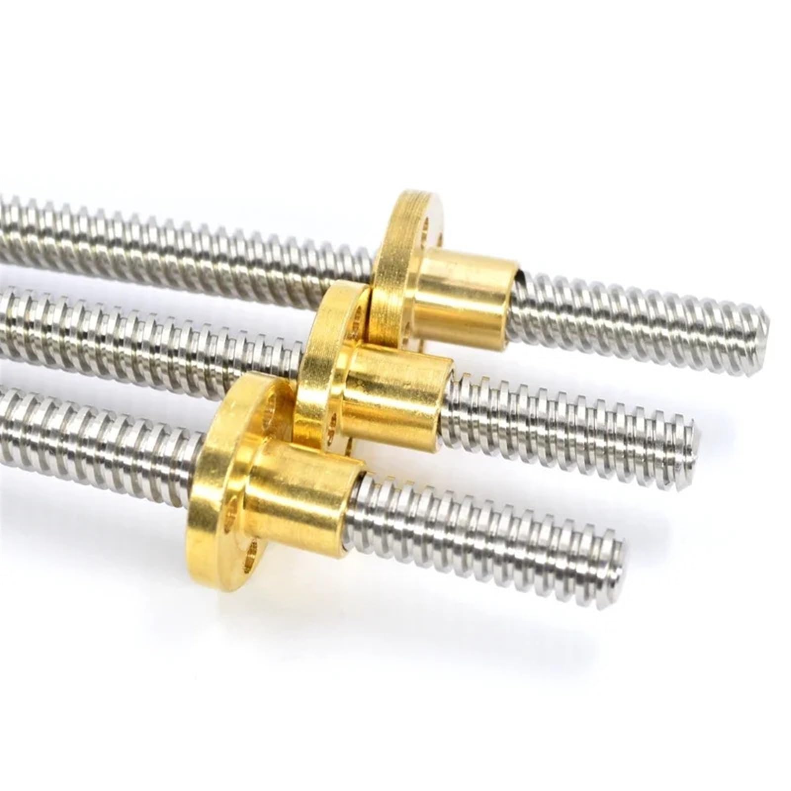 Trapezgewindespindel 1PC T18 Trapez Stange Blei Schraube Gewinde 18mm Blei 4mm Mit Messing Mutter Länge 100 MM-1200MM for 3D Drucker Teile(200mm)