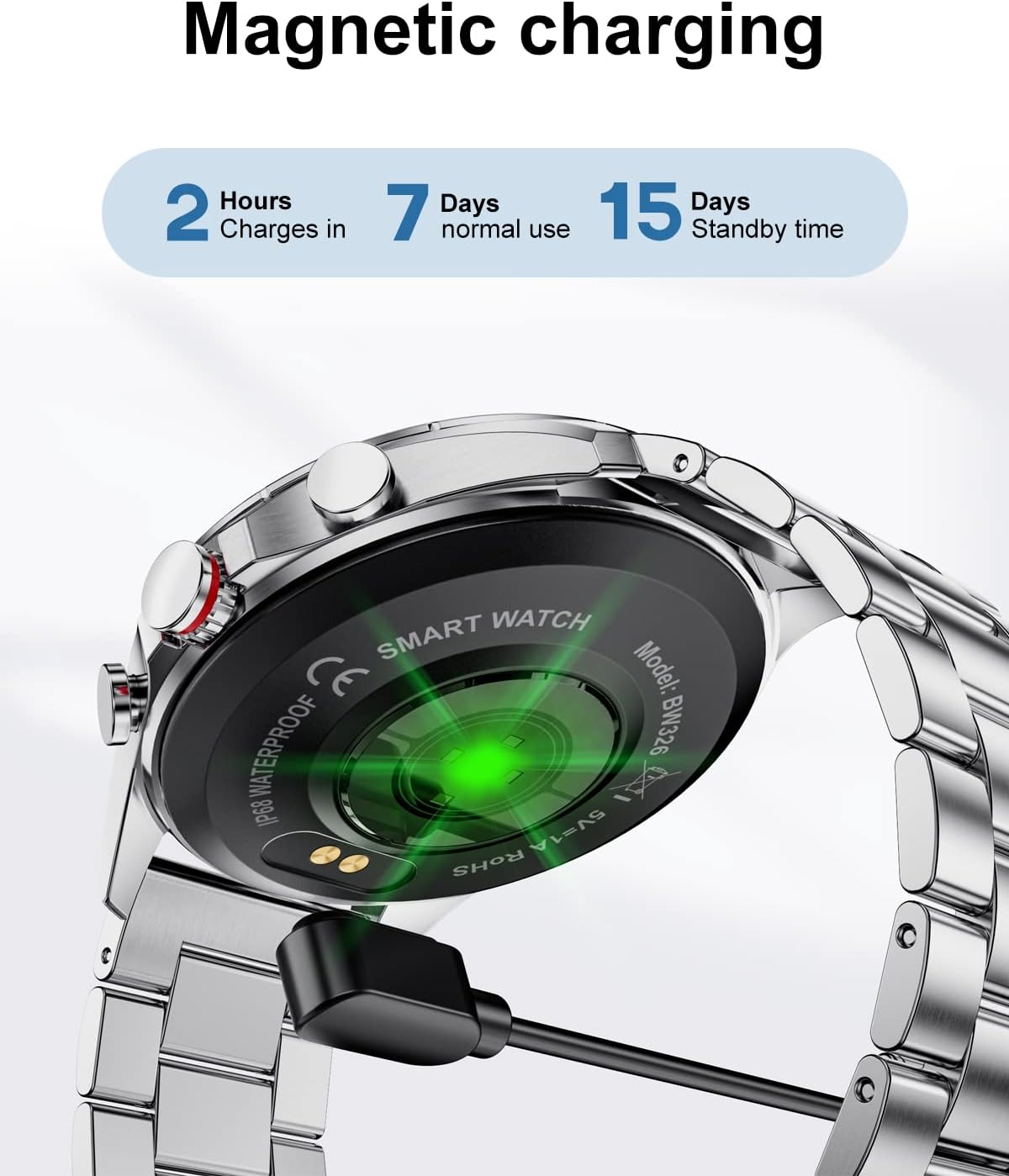 LIGE Orologio Intelligente, IP67 Impermeabile Fitness Sportivo Pedometro Con Monitoraggio Frequenza Cardiaca/Pressione Sanguigna/Sonno Cronometro Contapassi Touch screen Smartwatch IOS Android LIGE Orologio Intelligente, IP67 Impermeabile Fitness Sportivo Pedometro Con Monitoraggio Frequenza Cardiaca/Pressione Sanguigna/Sonno Cronometro Contapassi Touch screen Smartwatch IOS Android