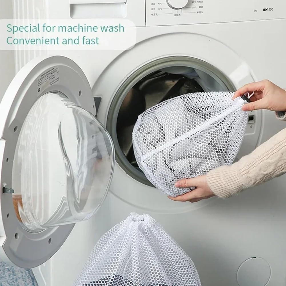 Sacca Lavascarpe Per Lavatrice - Anti-Deformazione Con Cerniera Nascosta, Riutilizzabile E Protettiva - Foto 6