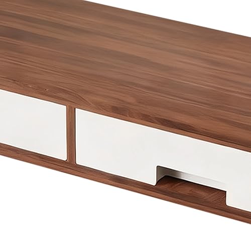 Miniatura 8 de Desk Monitor Stand Riser - Double Drawer Organizer, Ergonomic Desktop Shelf, Adjustable Storage Rack  Computer Screen Riser for Home Office Study